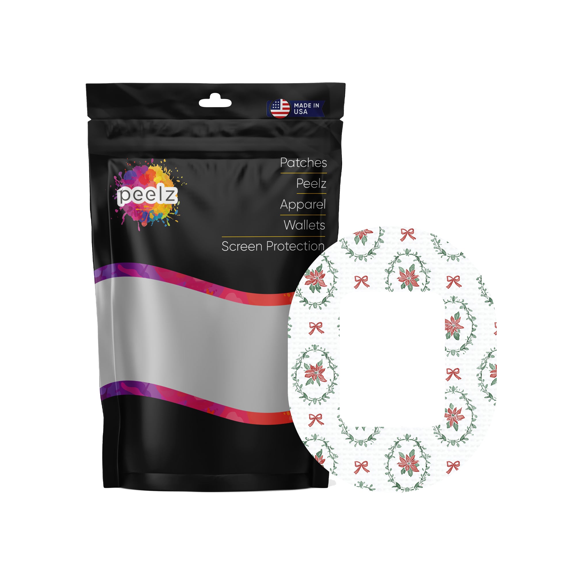 Poinsettia Parade Tandem Mobi Patch Tape - Pump Peelz