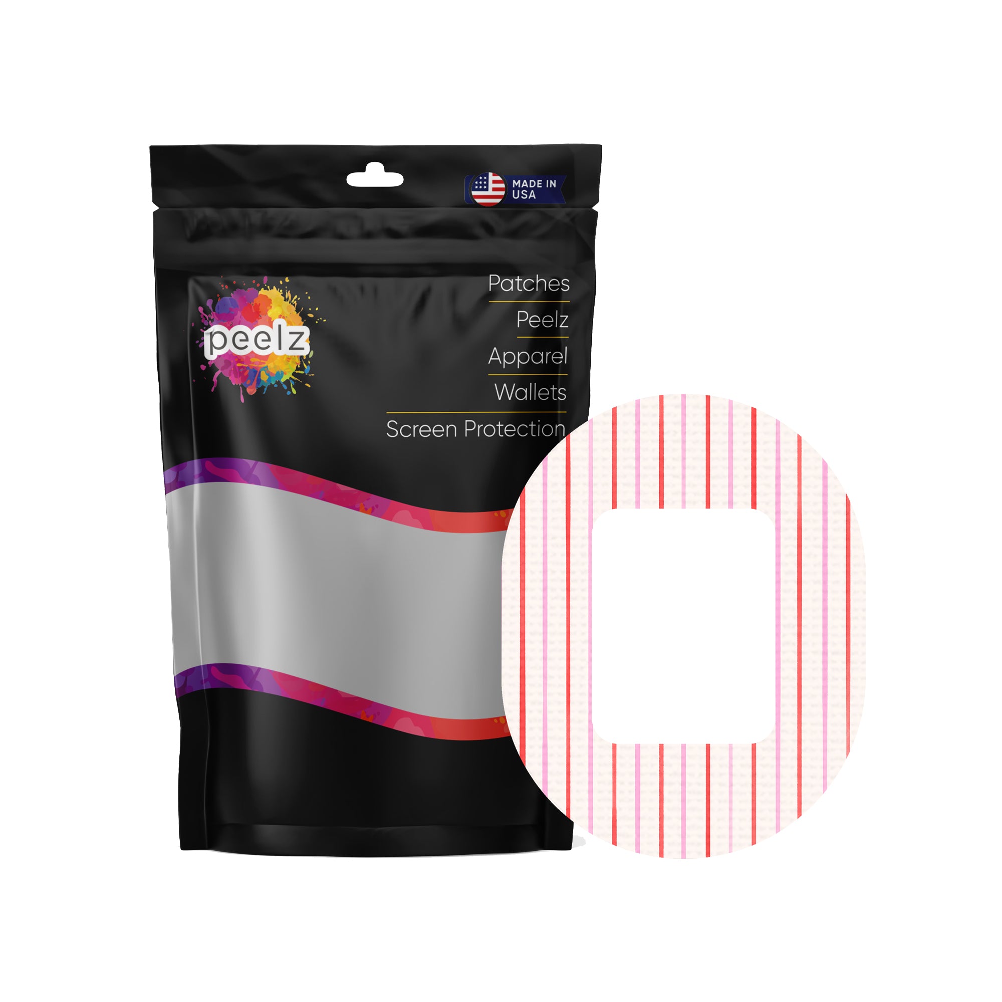 Peppermint Stripes Tandem Mobi Patch Tape - Pump Peelz