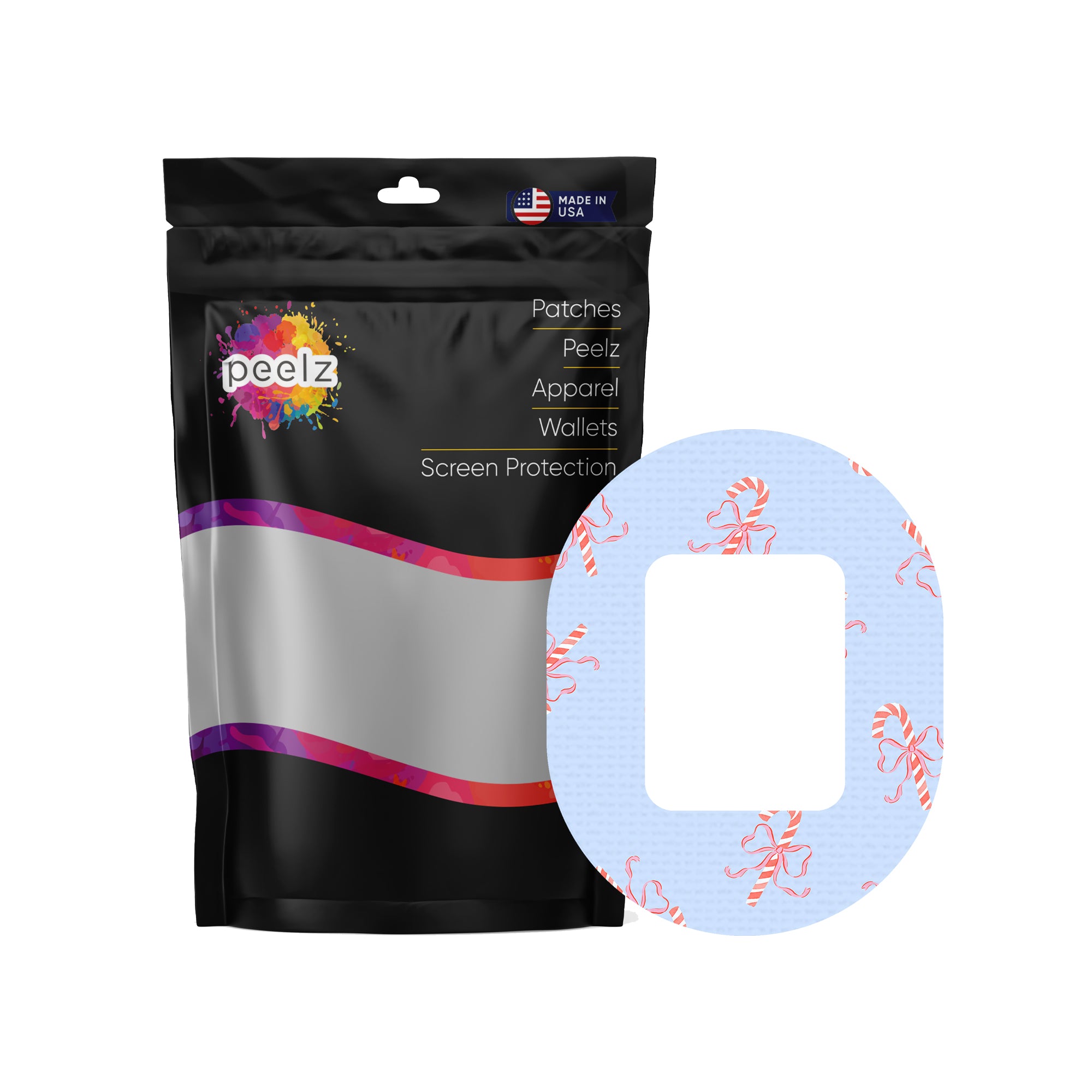 Candy Cane Lane Tandem Mobi Patch Tape - Pump Peelz