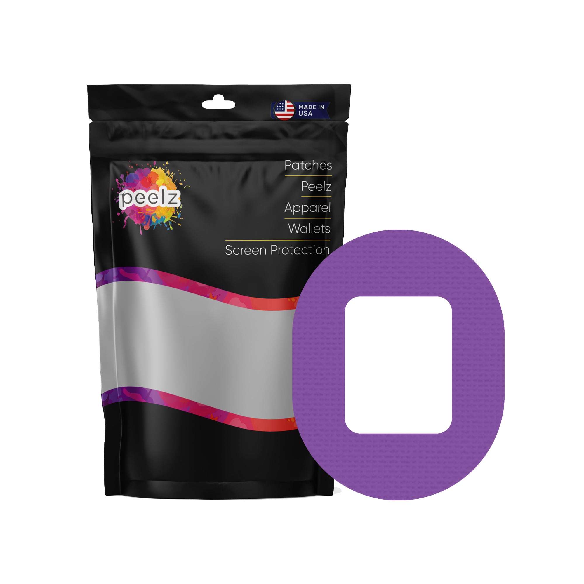 Solid Color Purple Tandem Mobi Patch Tape - Pump Peelz