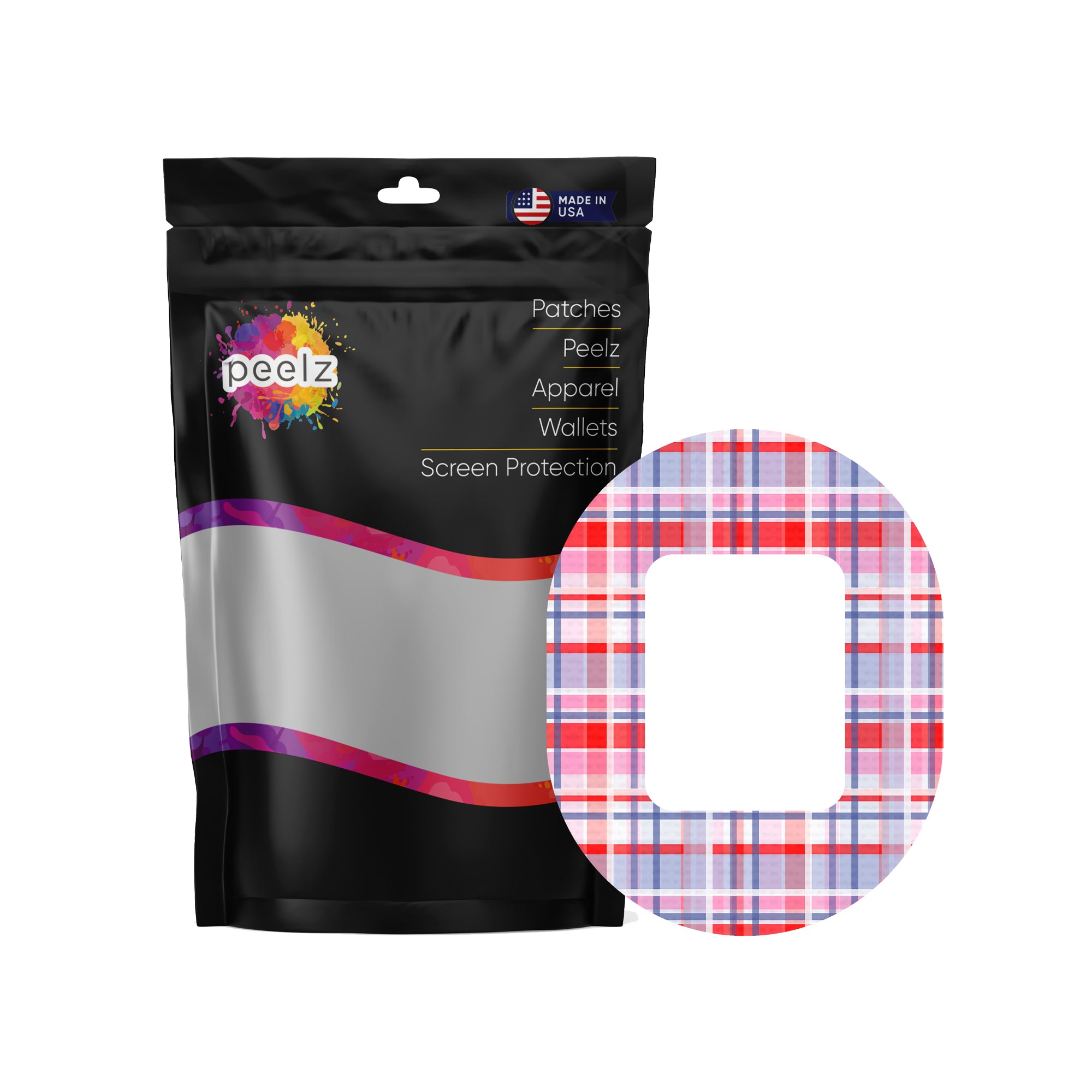 Party Plaid Tandem Mobi Patch Tape - Pump Peelz