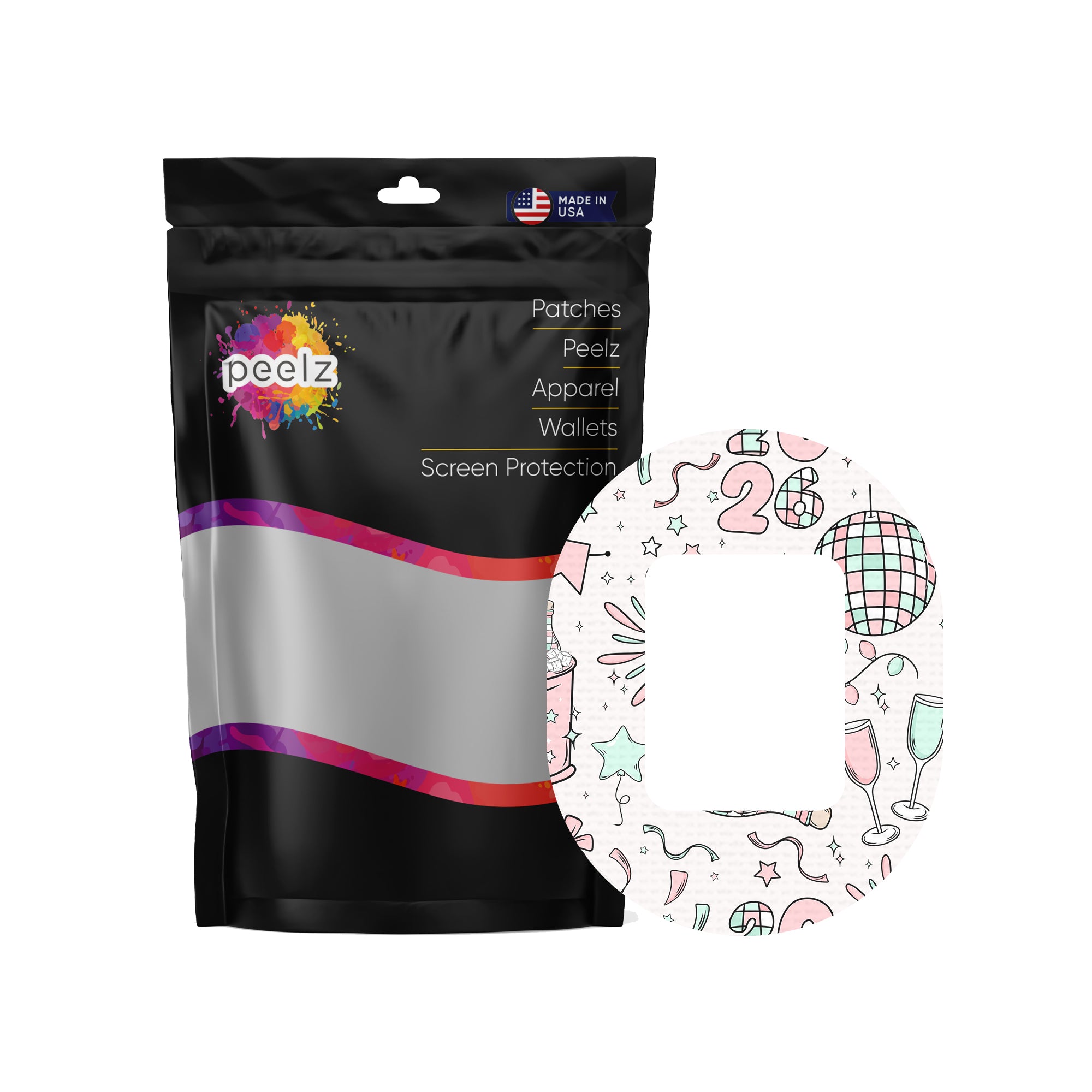 Cheers to '26 Tandem Mobi Patch Tape - Pump Peelz