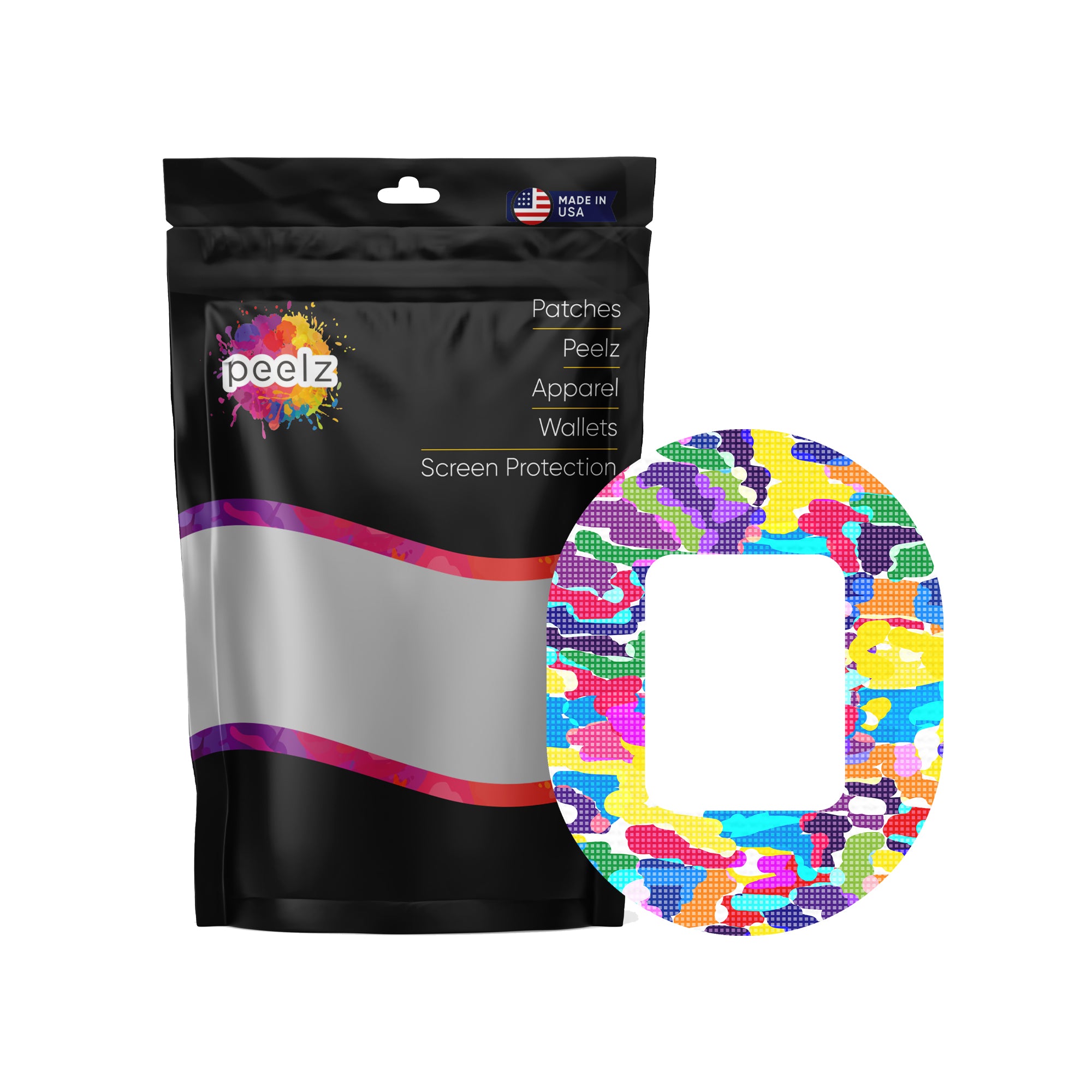 Pixel Splash Camo Tandem Mobi Patch Tape - Pump Peelz