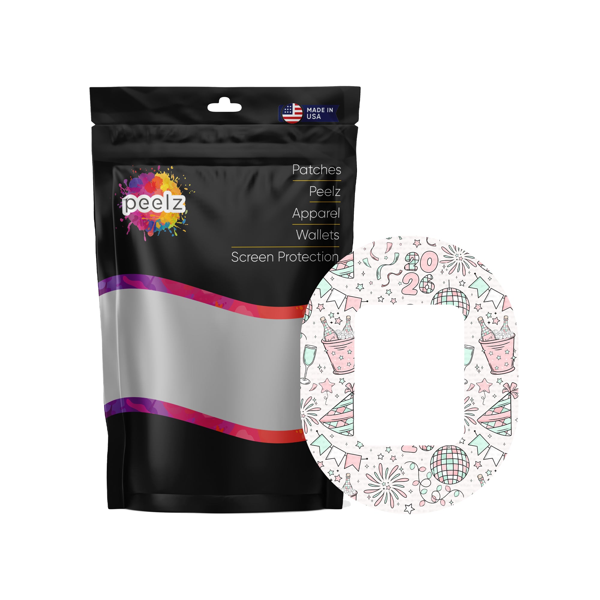 Cheers to '26 Tandem Mobi Patch Tape - Pump Peelz