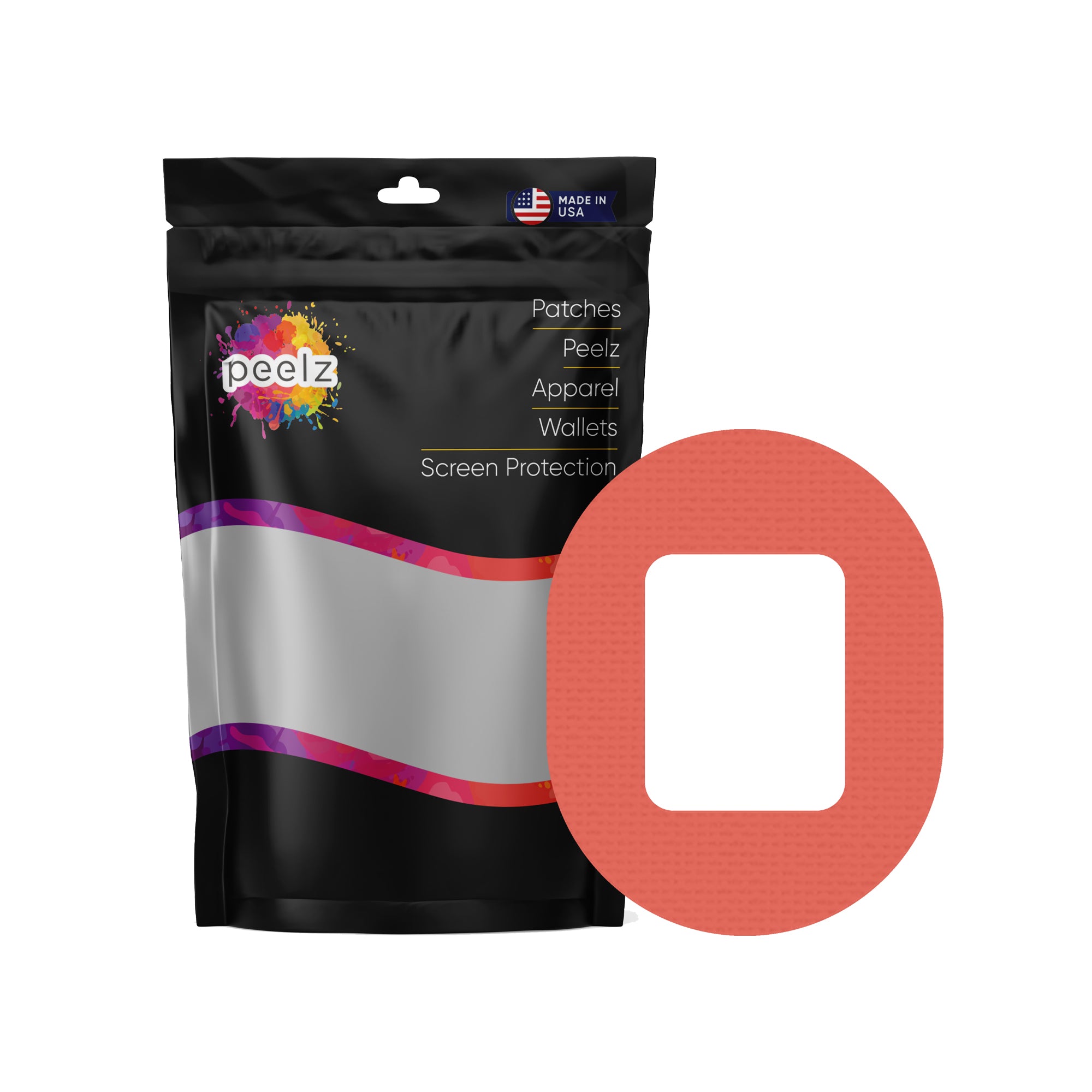 Solid Color Orange Tandem Mobi Patch Tape - Pump Peelz