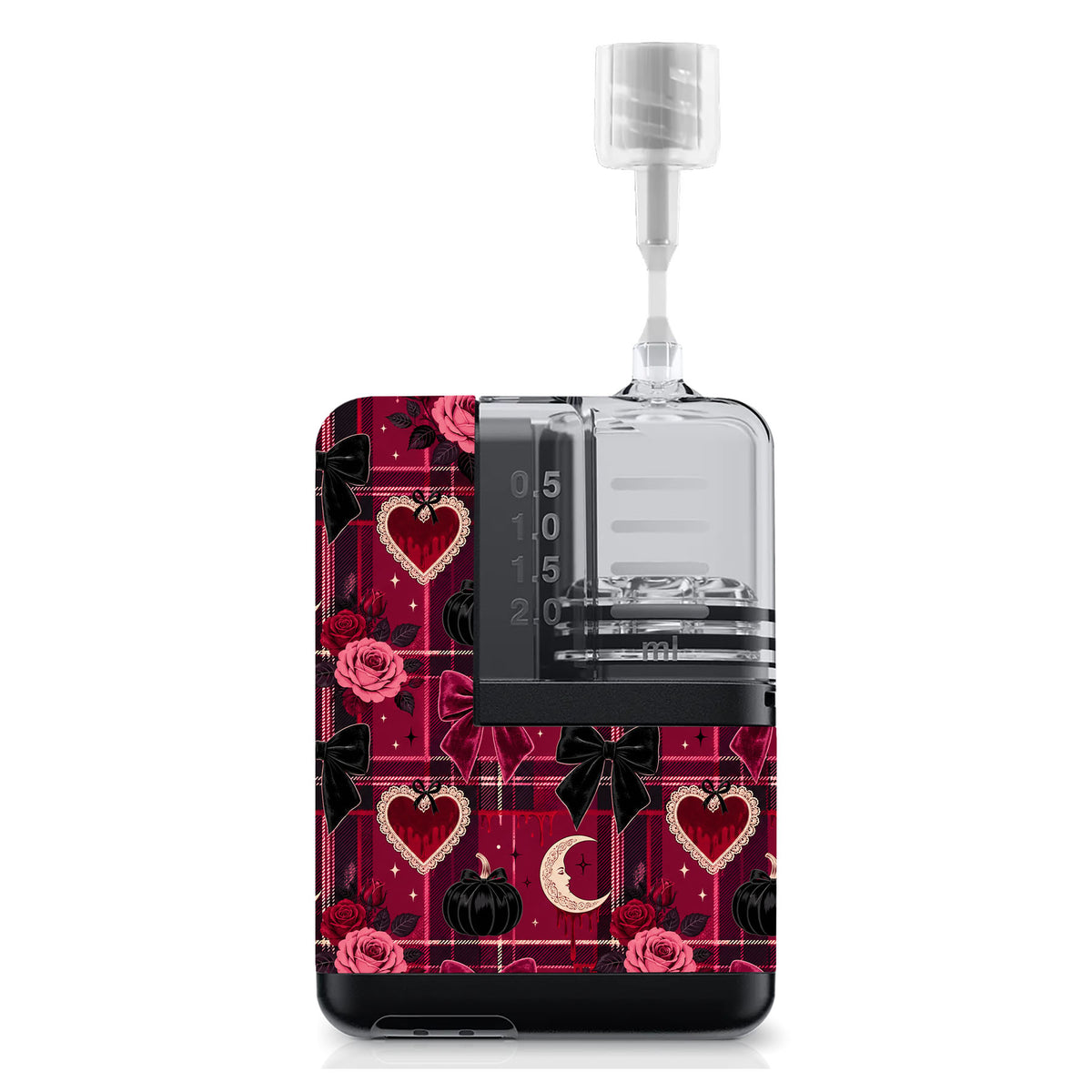 Gothic Sweetheart Plaid Tandem Mobi Sticker - Pump Peelz