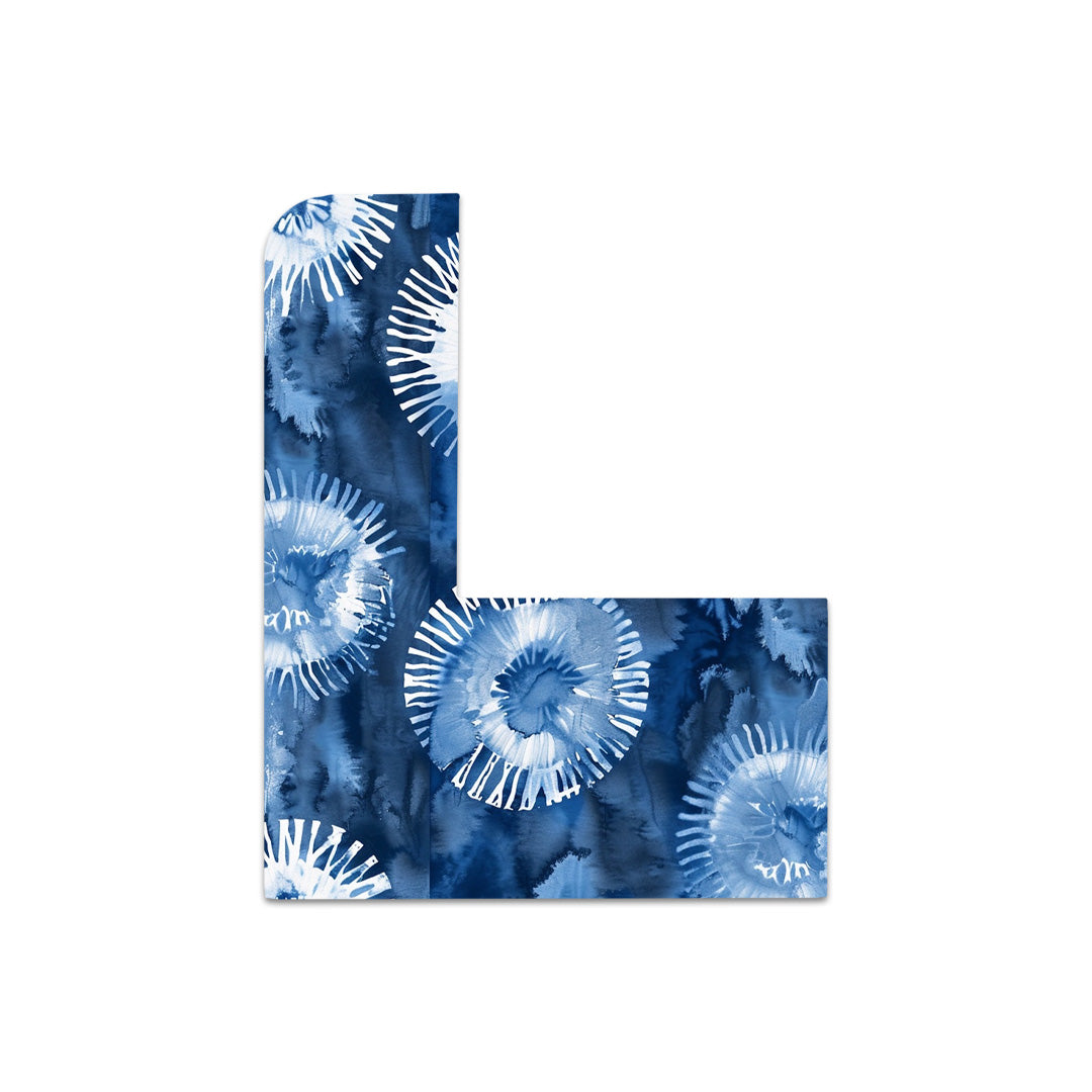 Monochrome Blue Tie Dye Sticker for Tandem Mobi