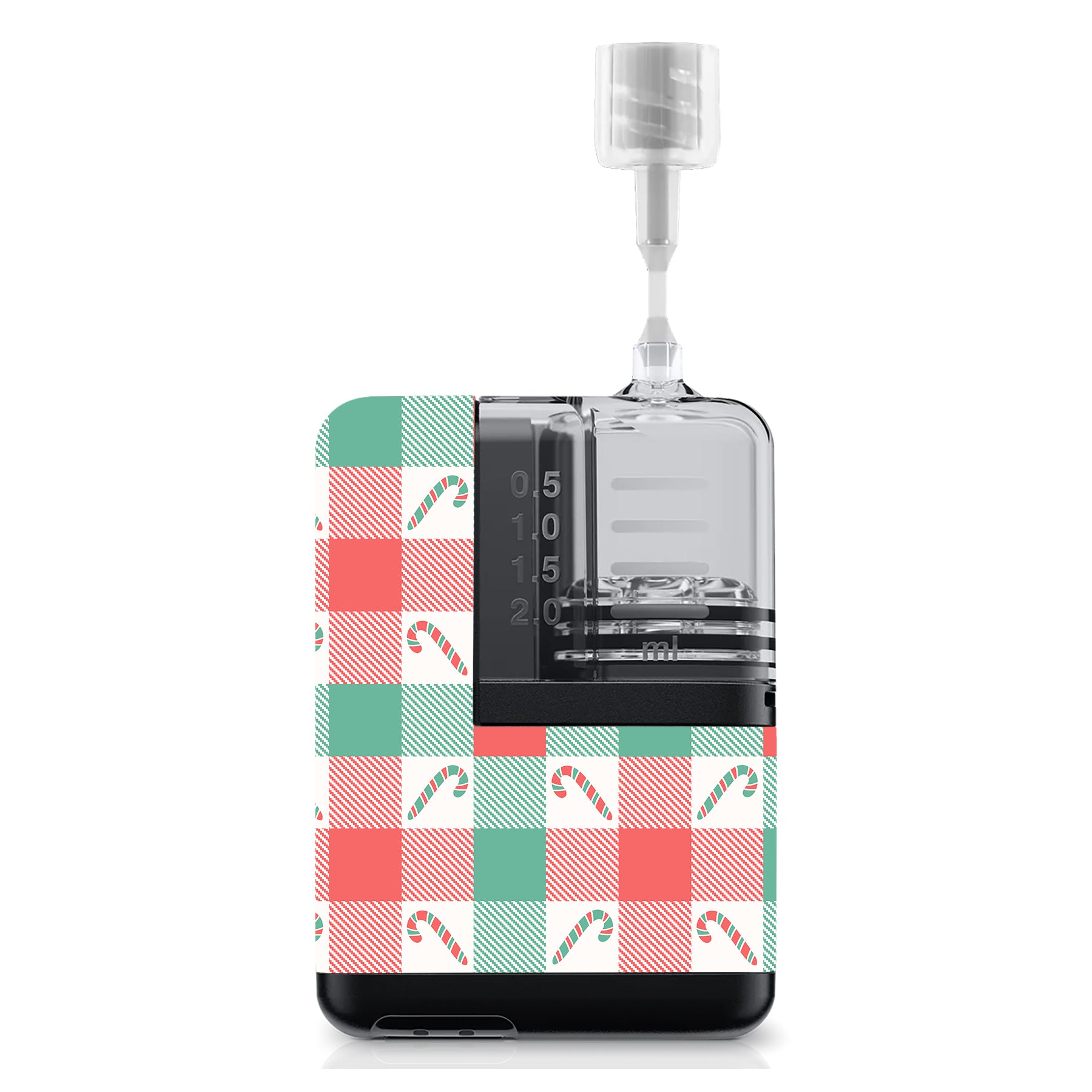 Peppermint Plaid Tandem Mobi Sticker - Pump Peelz