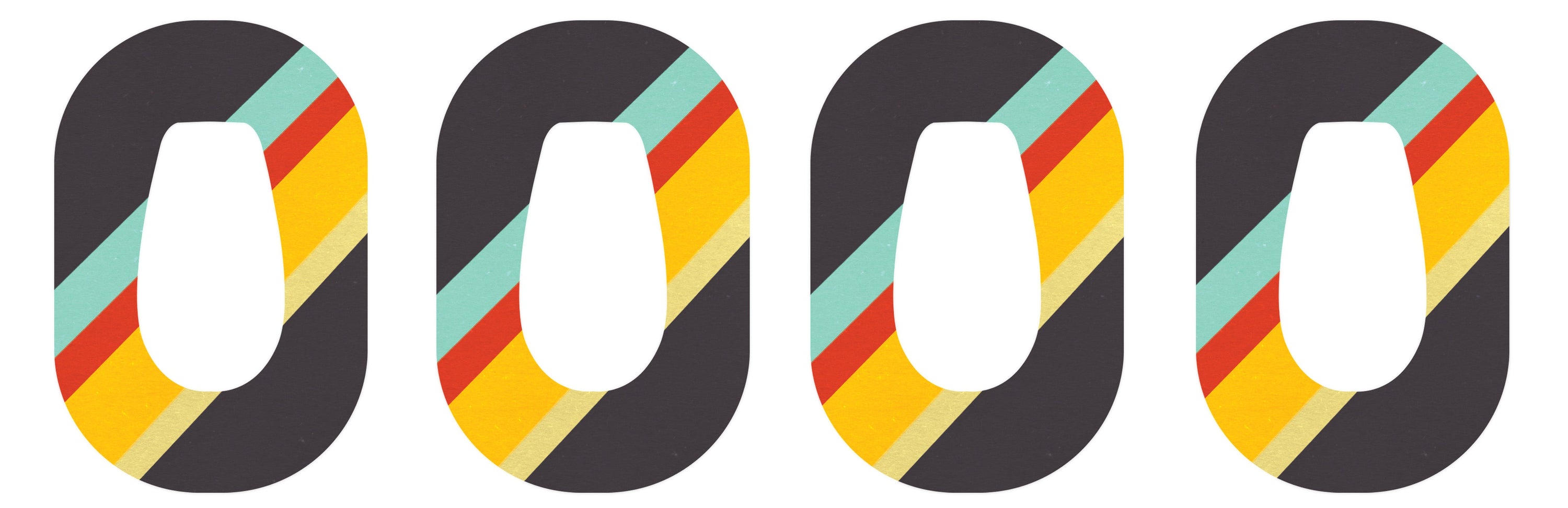 Monaco Stripes Patch Tape Designed for the DEXCOM G6-Pump Peelz