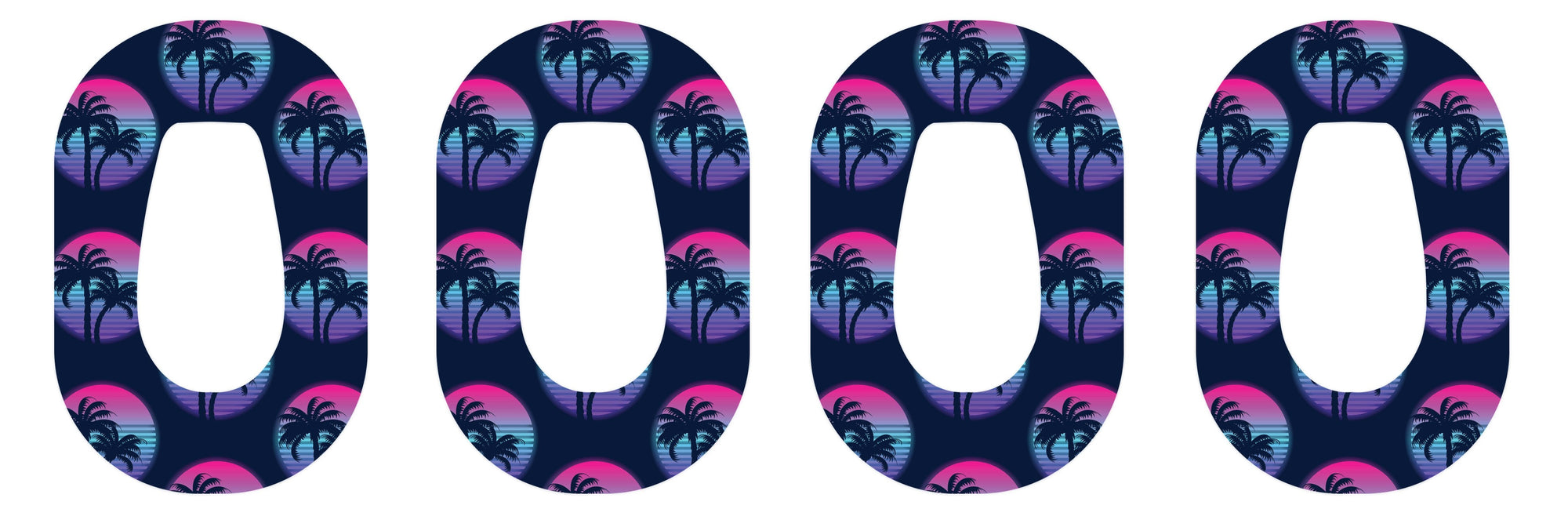 Neon Sunset Patch+ Tape Designed for the DEXCOM G6 - Pump Peelz