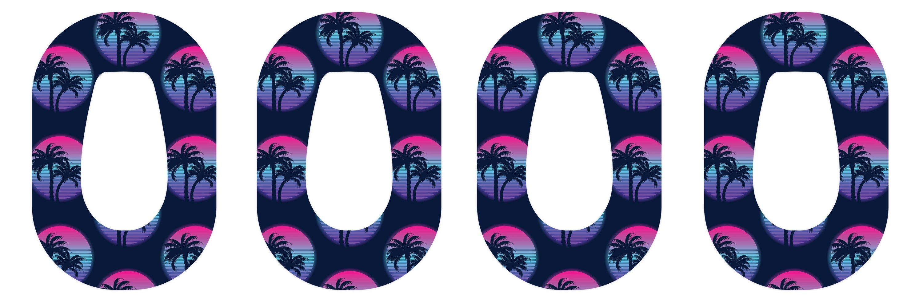 Neon Sunset Patch+ Tape Designed for the DEXCOM G6 - Pump Peelz