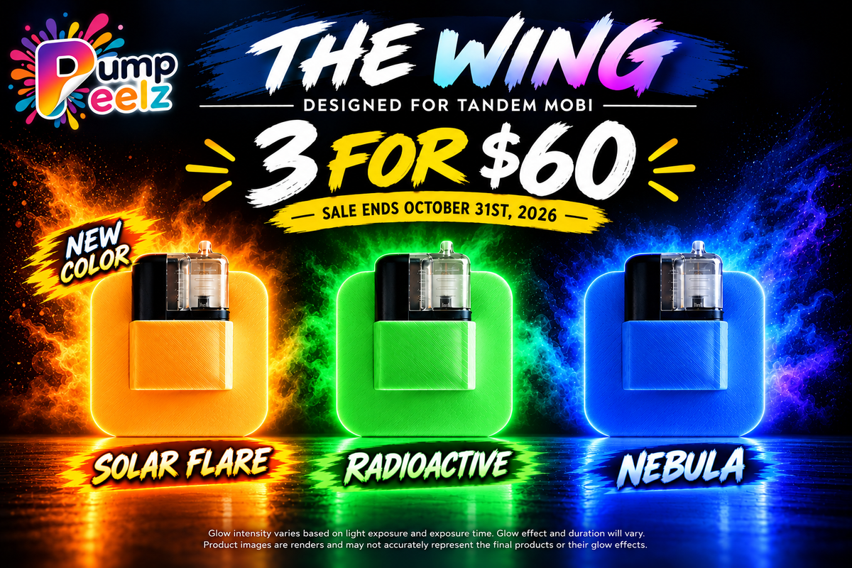 The Wing designed for Tandem Mobi - GLOW IN THE DARK 3-Pack - Sale! (3 for $60)