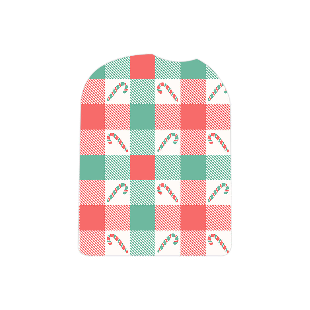 Peppermint Plaid Pod Sticker - Pump Peelz