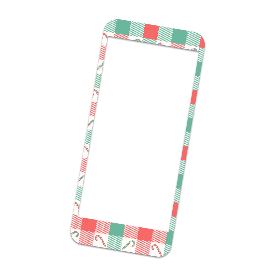 Peppermint Plaid Sticker for Omnipod® 5 Controller – Pump Peelz