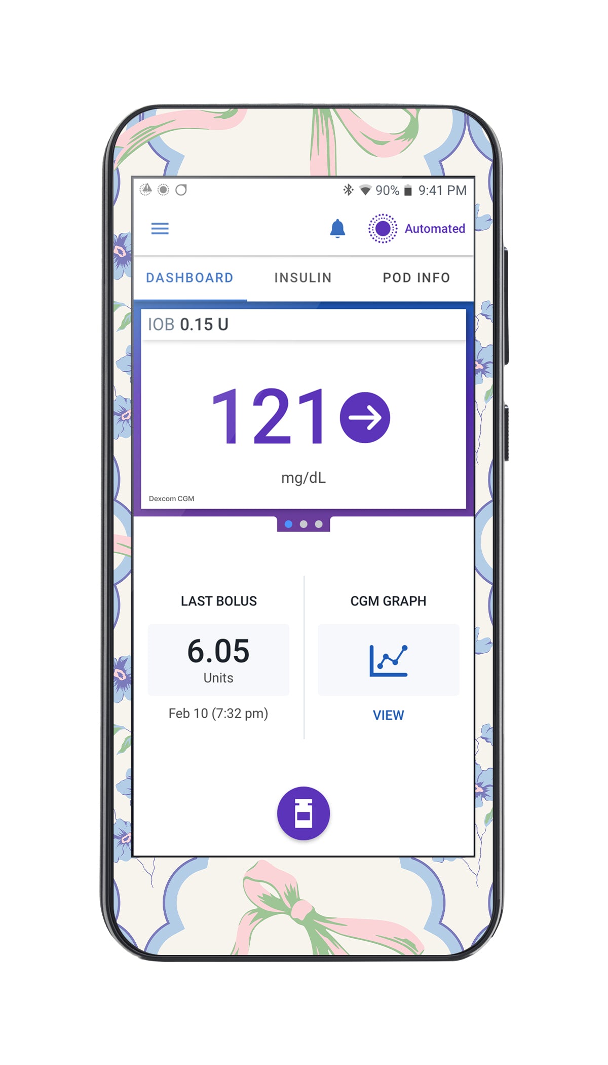 Spring Coquette Sticker for Omnipod® 5 Controller – Pump Peelz