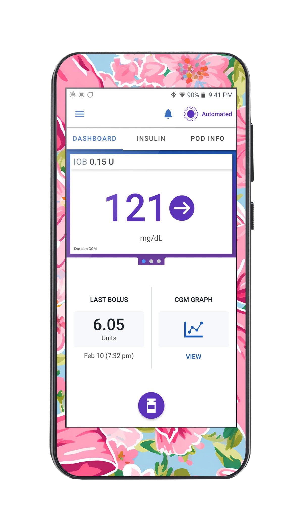 Blossom Bows Sticker for Omnipod ® 5 Controller – Pump Peelz