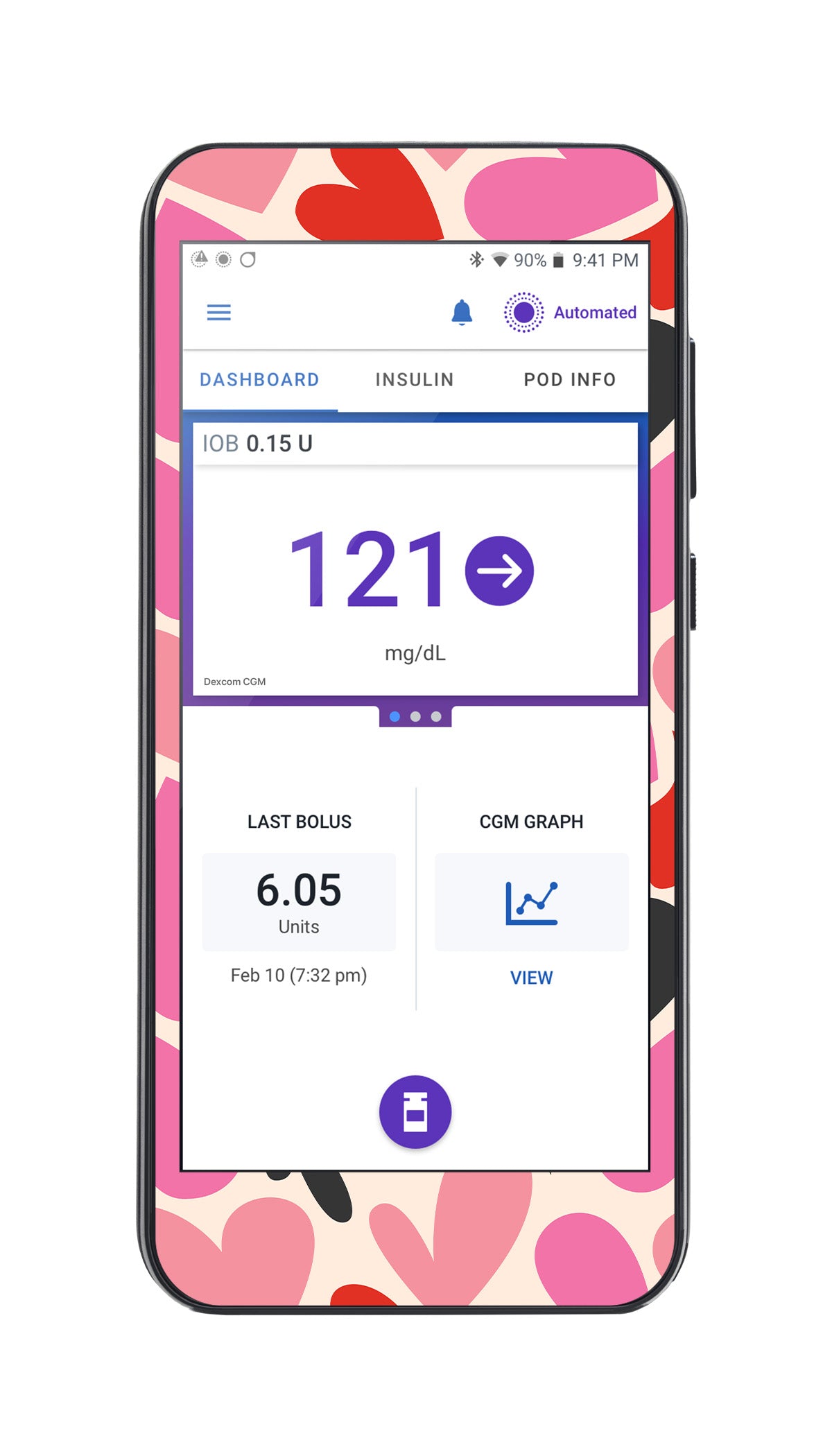 Heartbreaker Sticker for Omnipod® 5 Controller – Pump Peelz