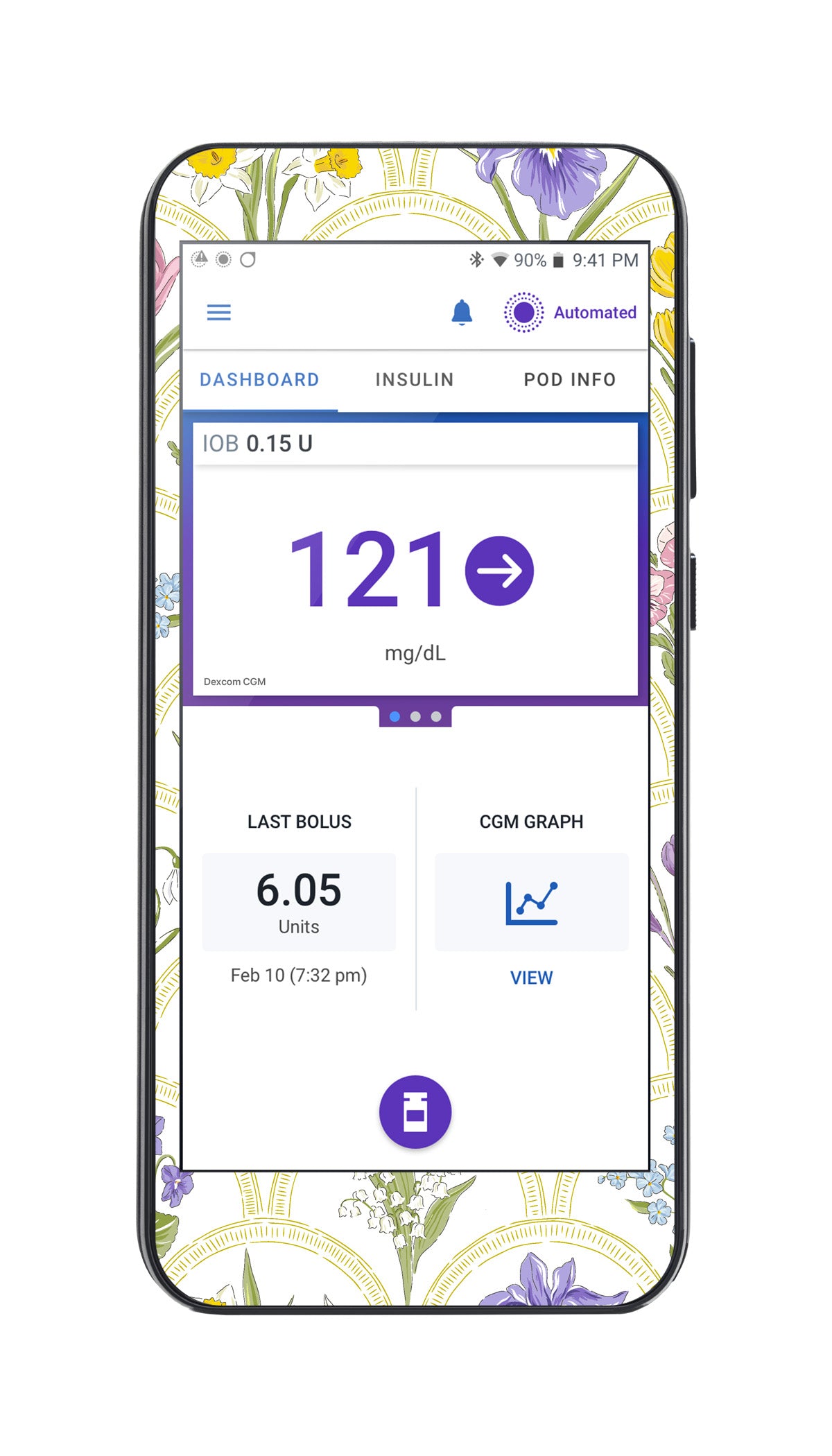 Garden Arches Sticker for Omnipod ® 5 Controller – Pump Peelz