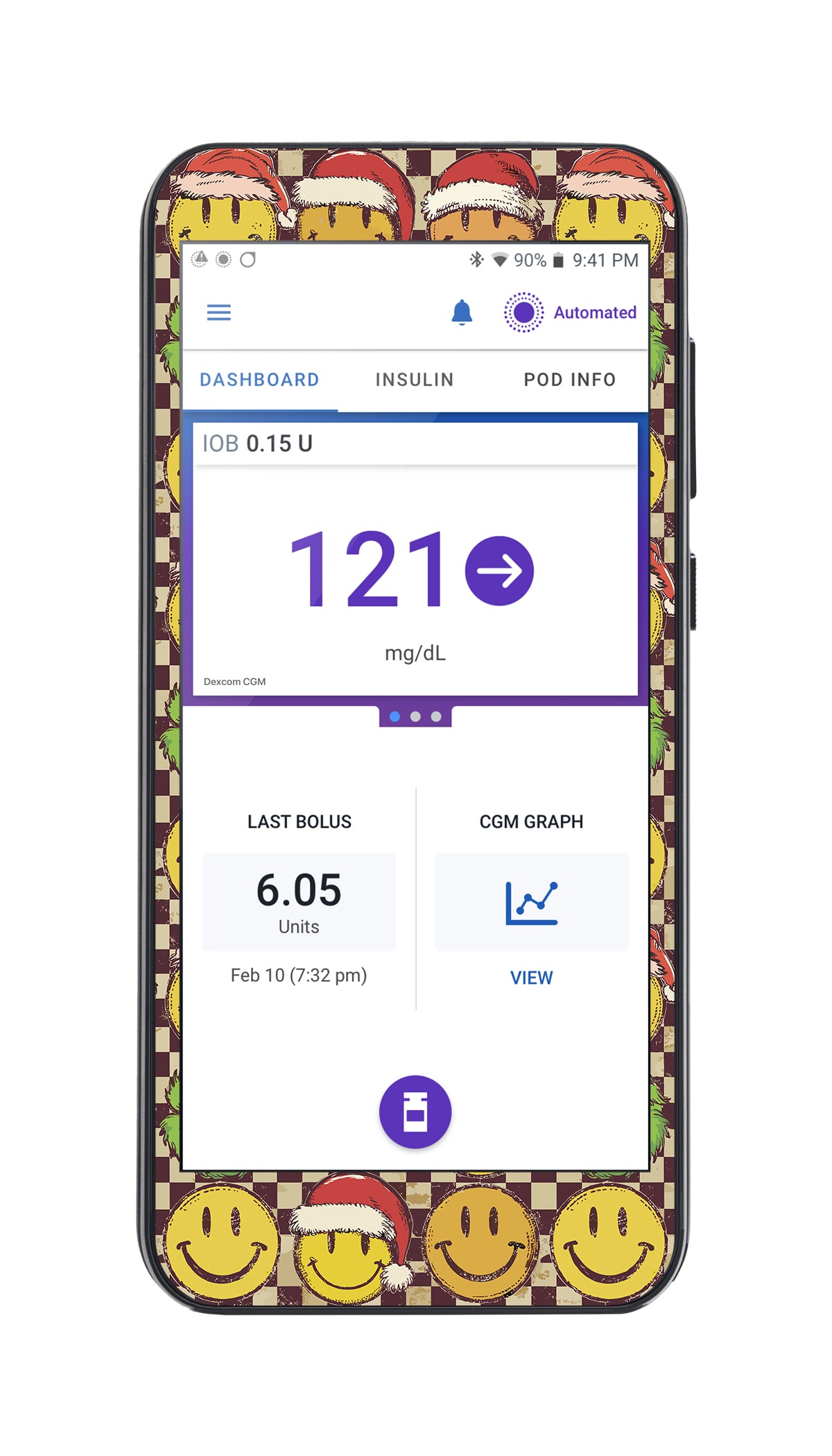 Merry Mischief Sticker for Omnipod® 5 Controller – Pump Peelz