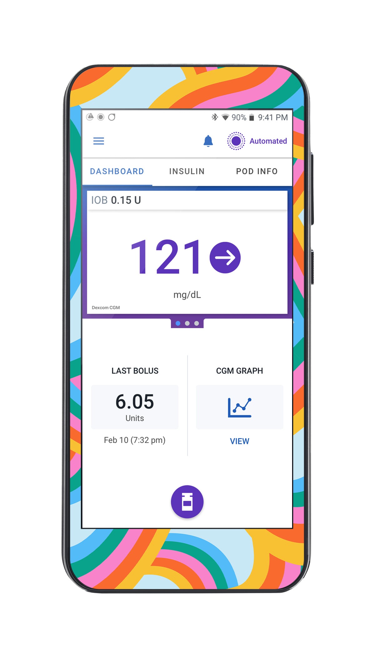 Retro Pop Sticker for Omnipod® 5 Controller – Pump Peelz