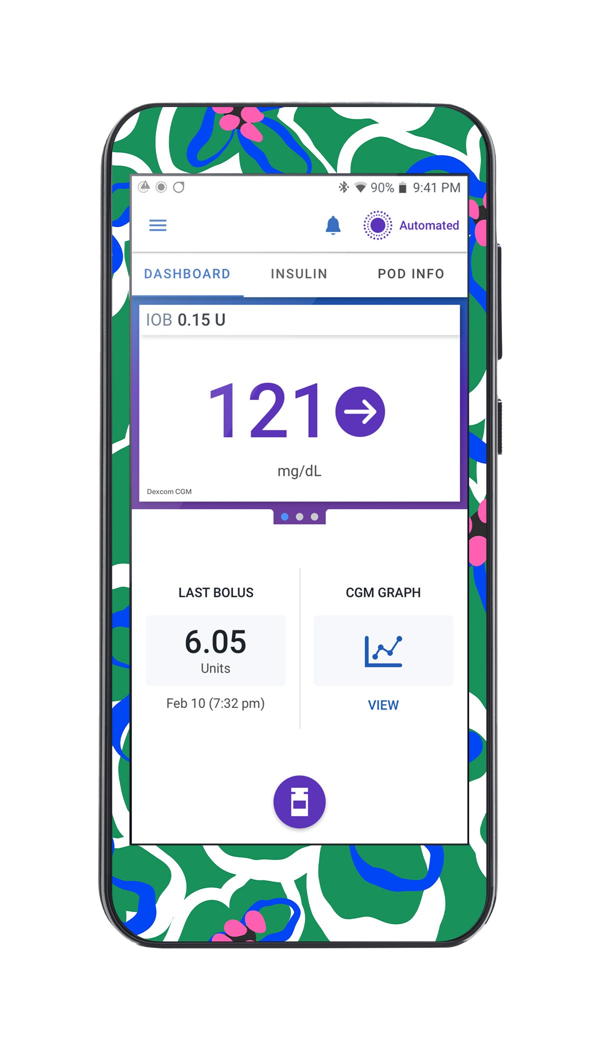 Mod Blooms Sticker for Omnipod® 5 Controller – Pump Peelz