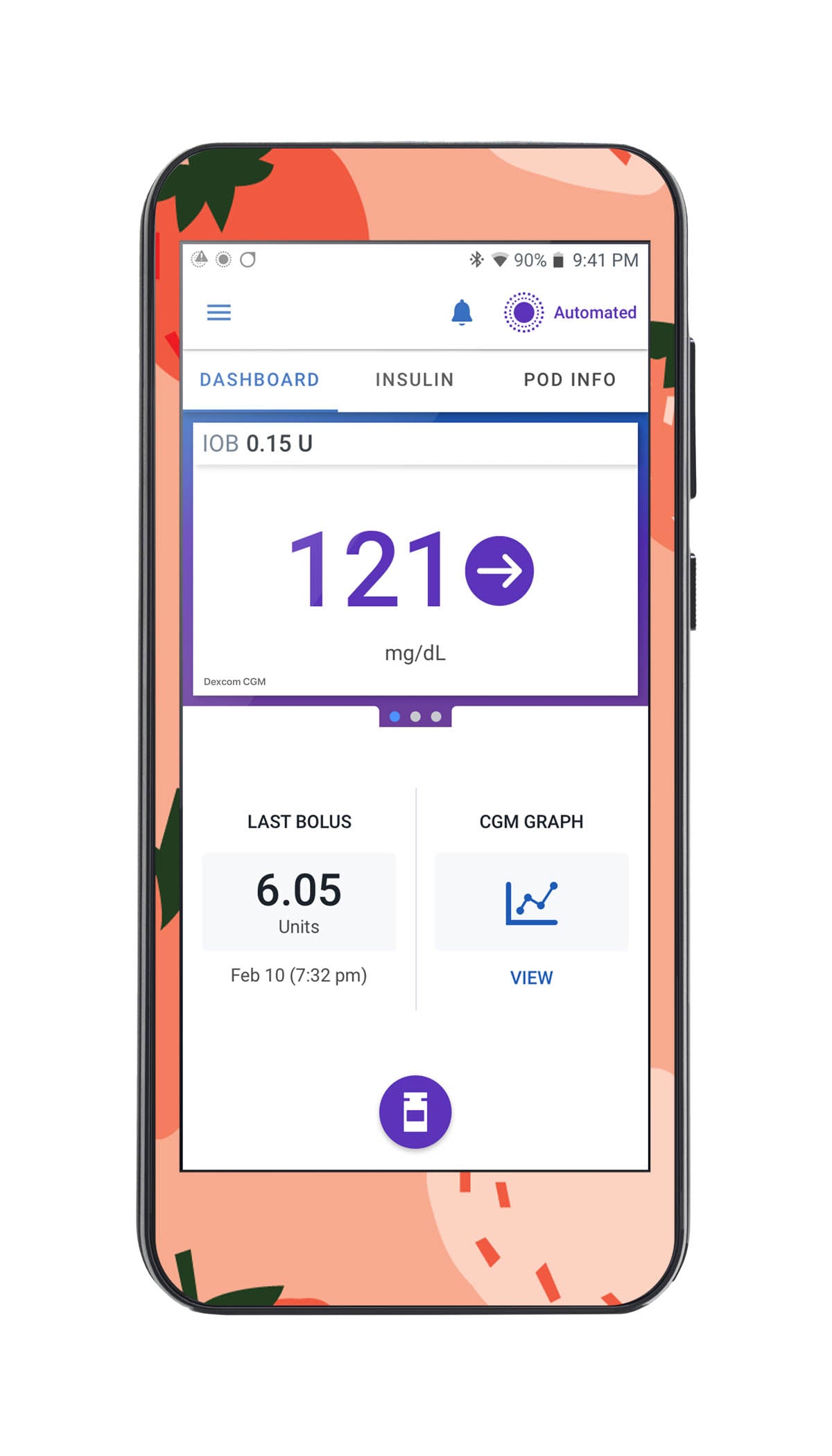 Strawberry Sweet Sticker for Omnipod® 5 Controller – Pump Peelz