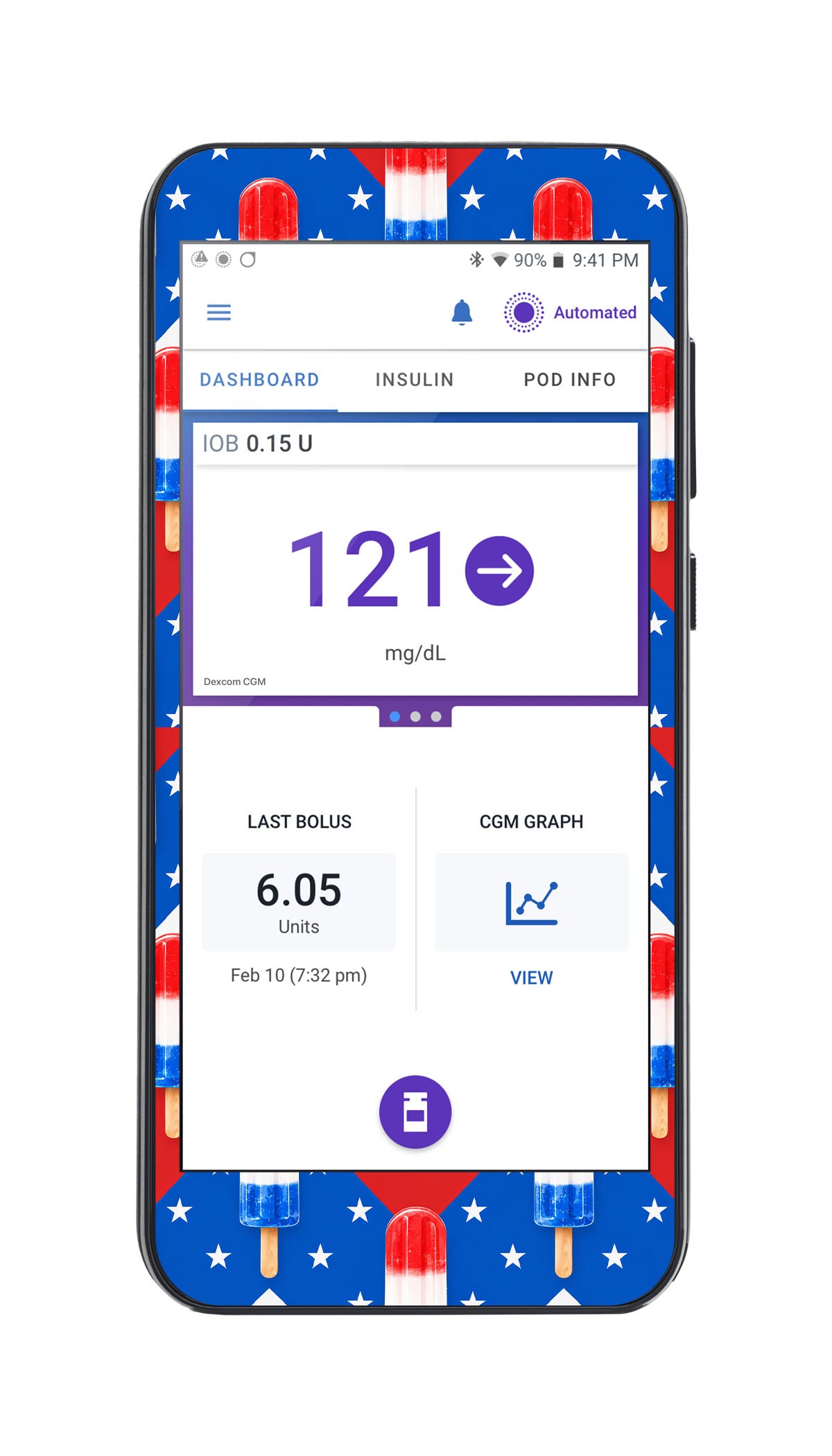 Americana Sticker for Omnipod® 5 Controller – Pump Peelz