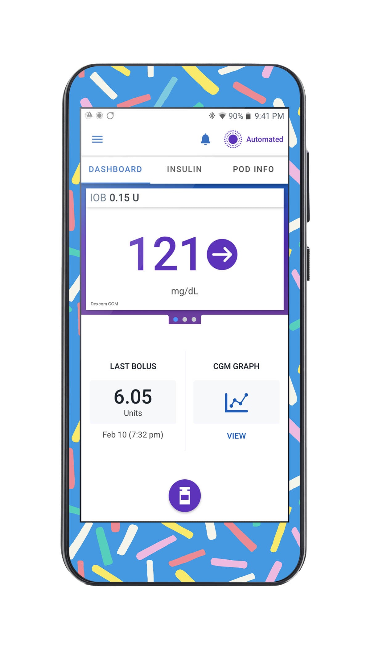 Sprinkle Pop Sticker for Omnipod® 5 Controller – Pump Peelz