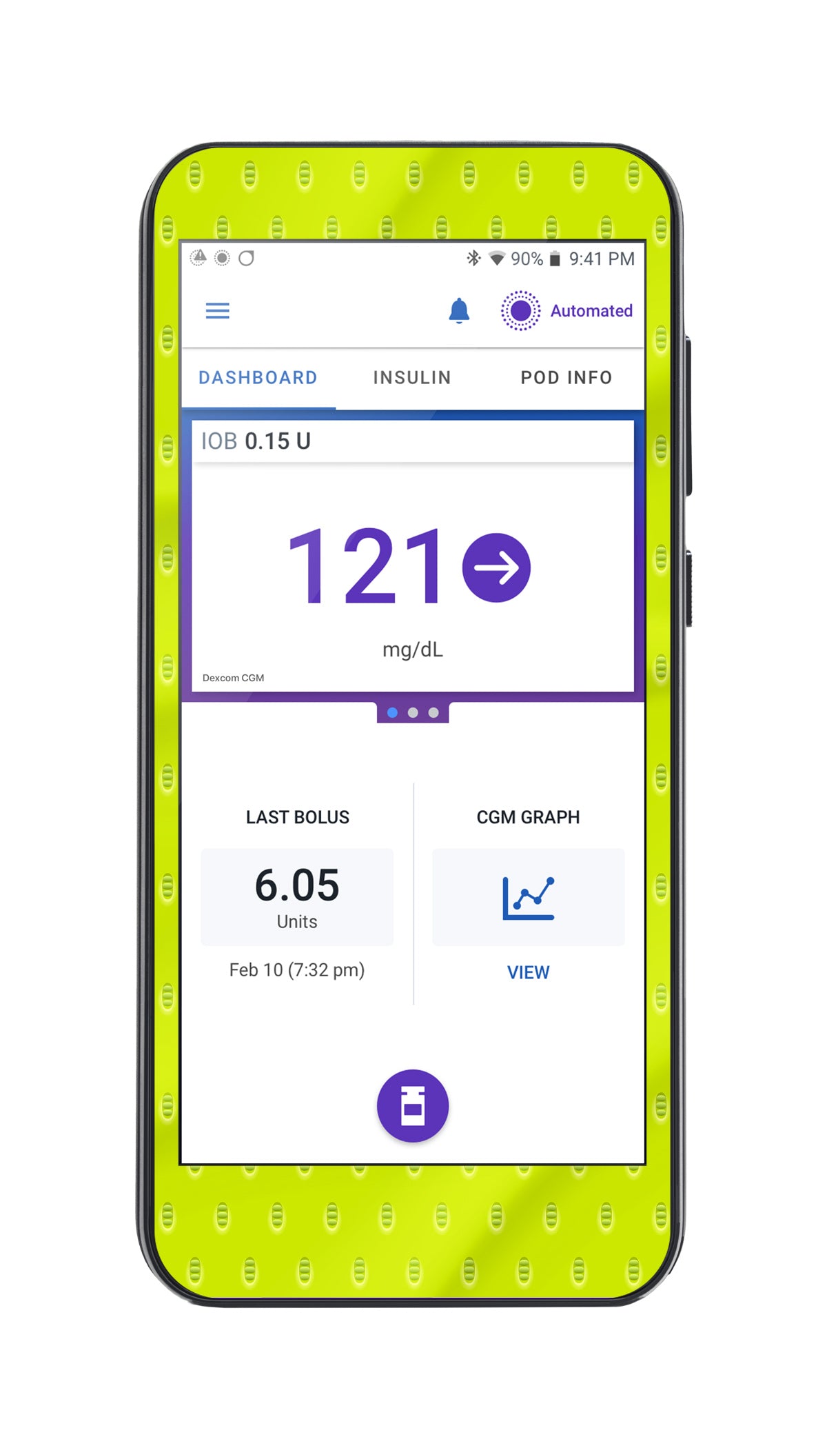 Volt Grip Sticker for Omnipod® 5 Controller – Pump Peelz