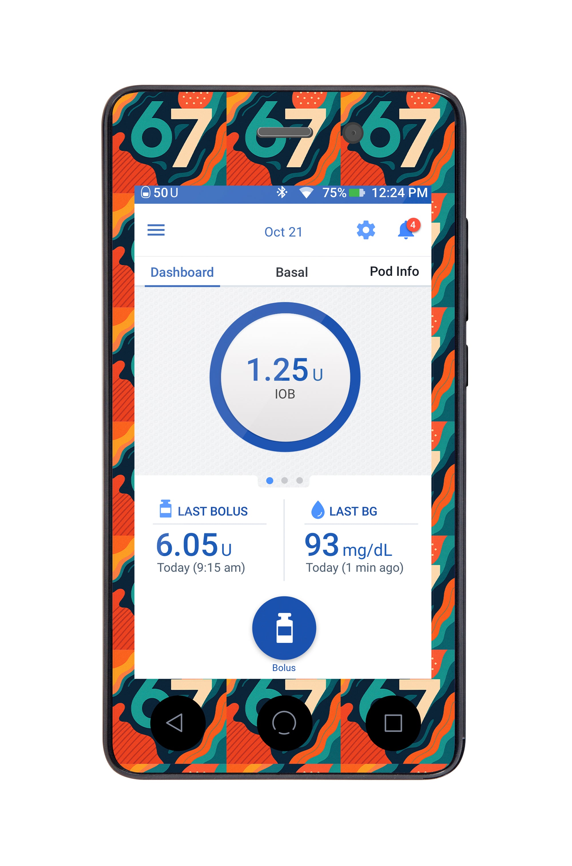 6/7 Sticker for Omnipod DASH® PDM – Pump Peelz