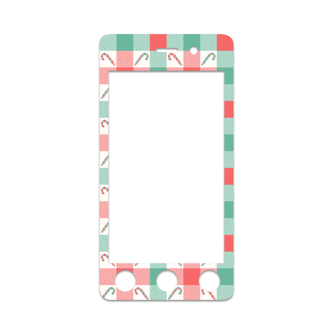 Peppermint Plaid Sticker for Omnipod DASH® PDM – Pump Peelz