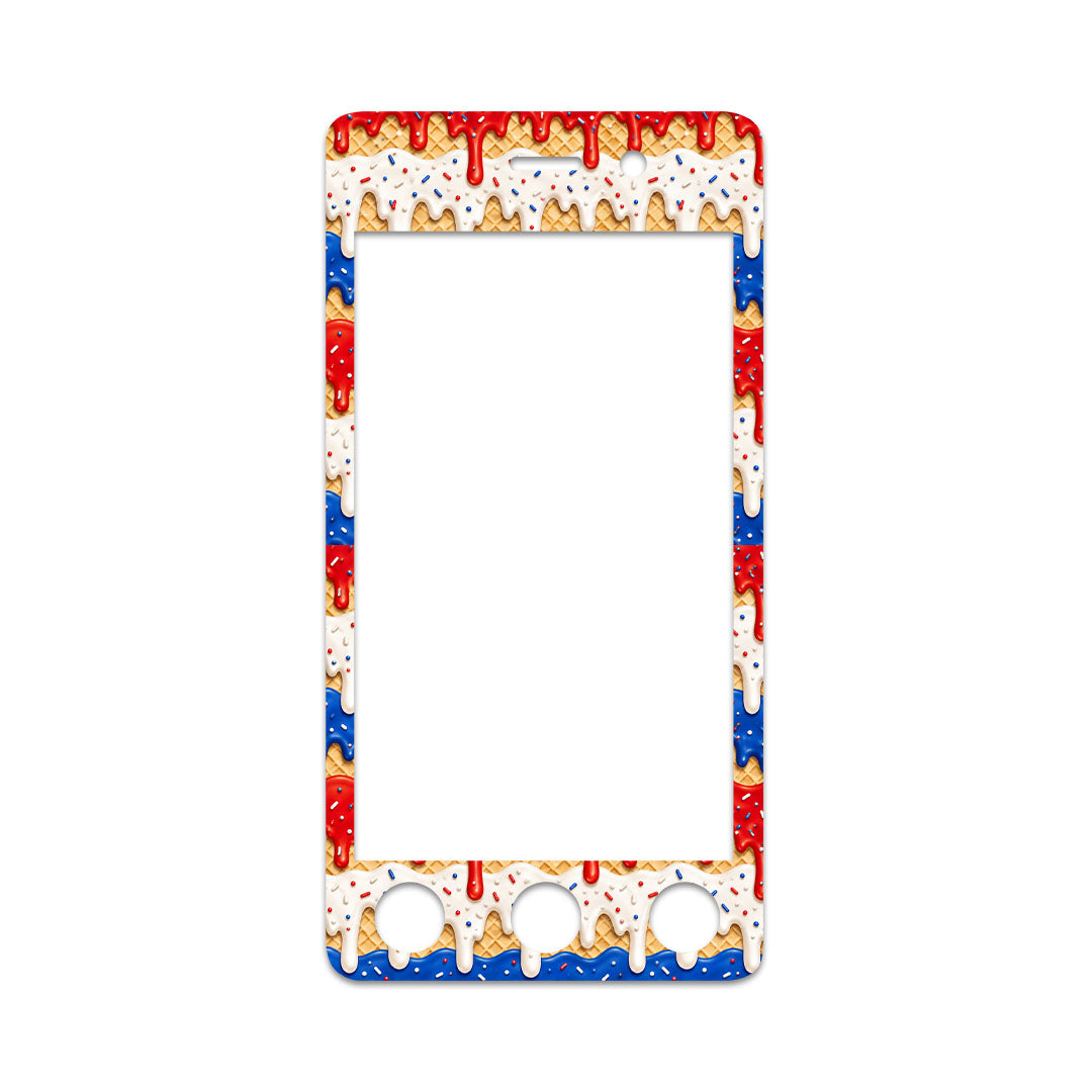 Patriotic Melt Sticker for Omnipod DASH® PDM – Pump Peelz