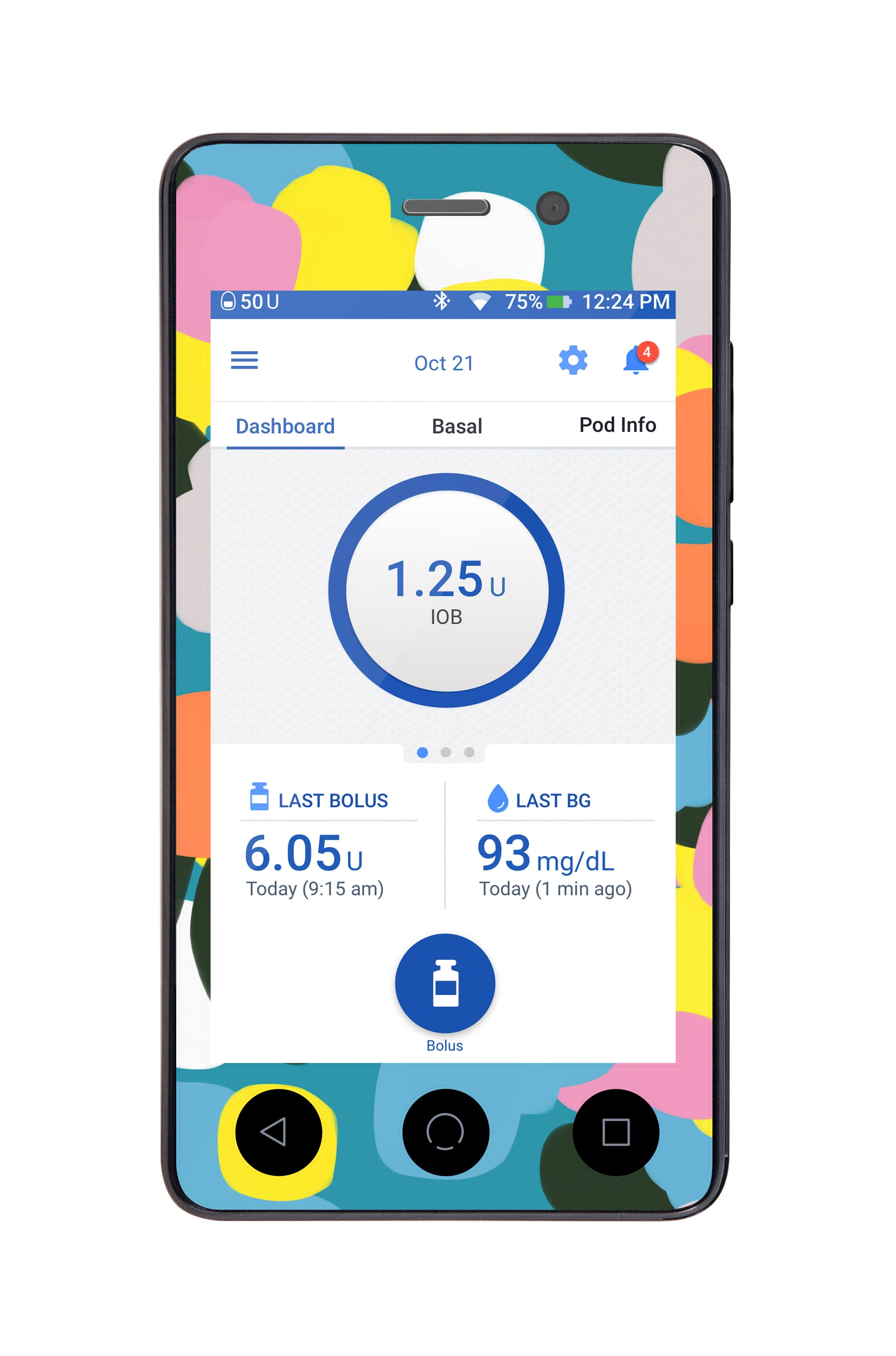 Vibrant Spring Sticker for Omnipod DASH® PDM – Pump Peelz