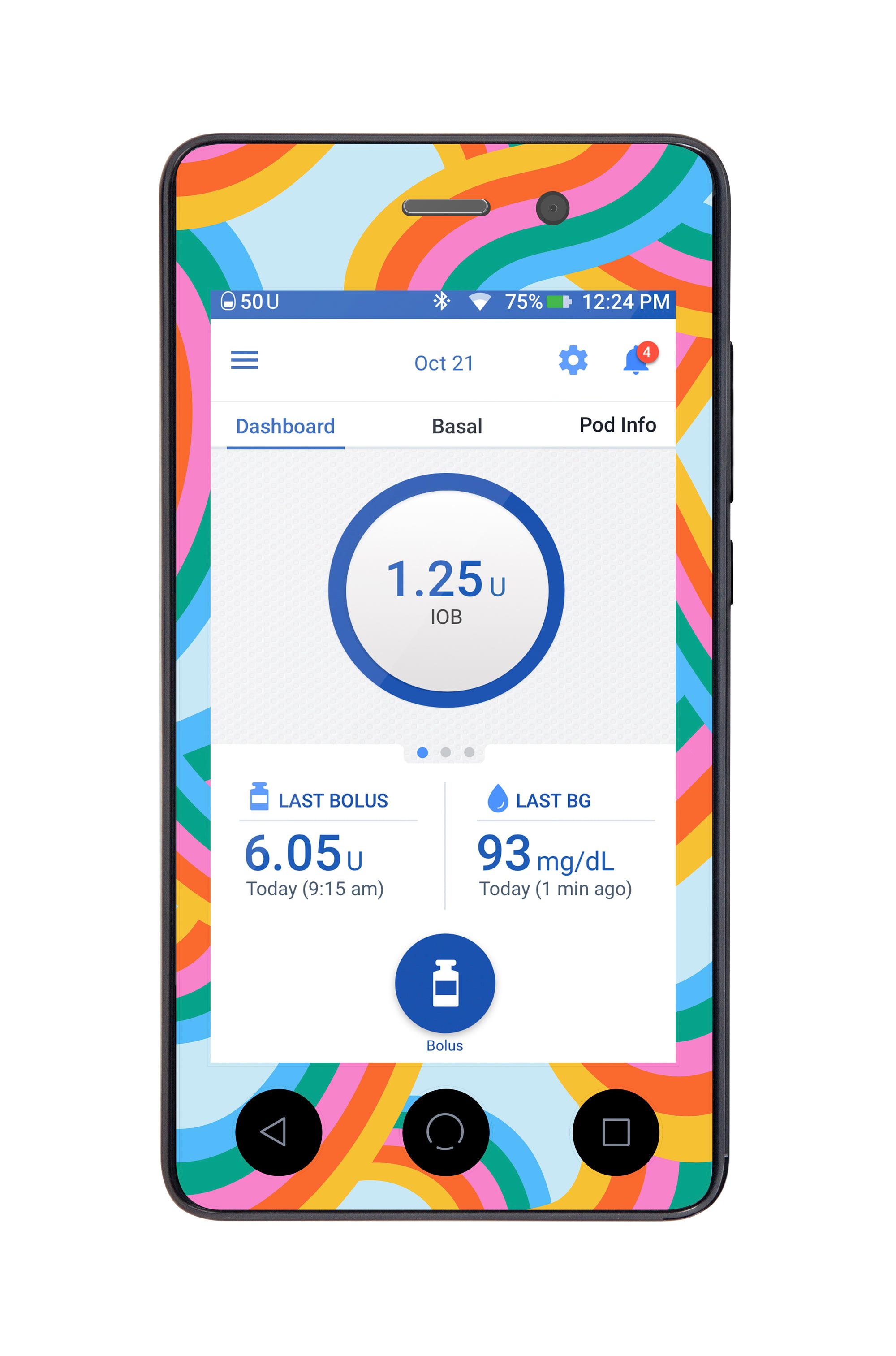 Retro Pop Sticker for Omnipod DASH® PDM – Pump Peelz