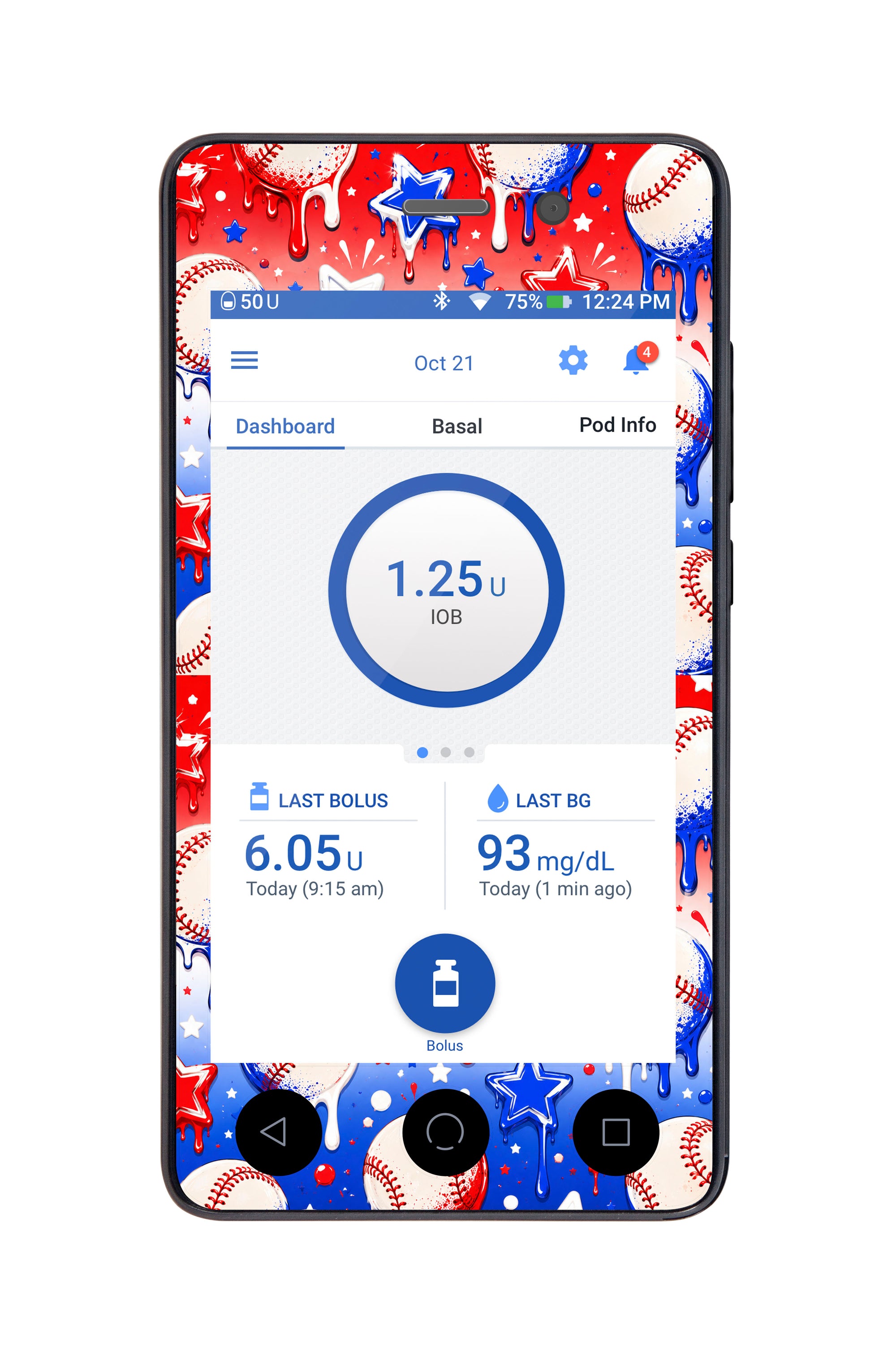 Liberty League Sticker for Omnipod DASH® PDM – Pump Peelz