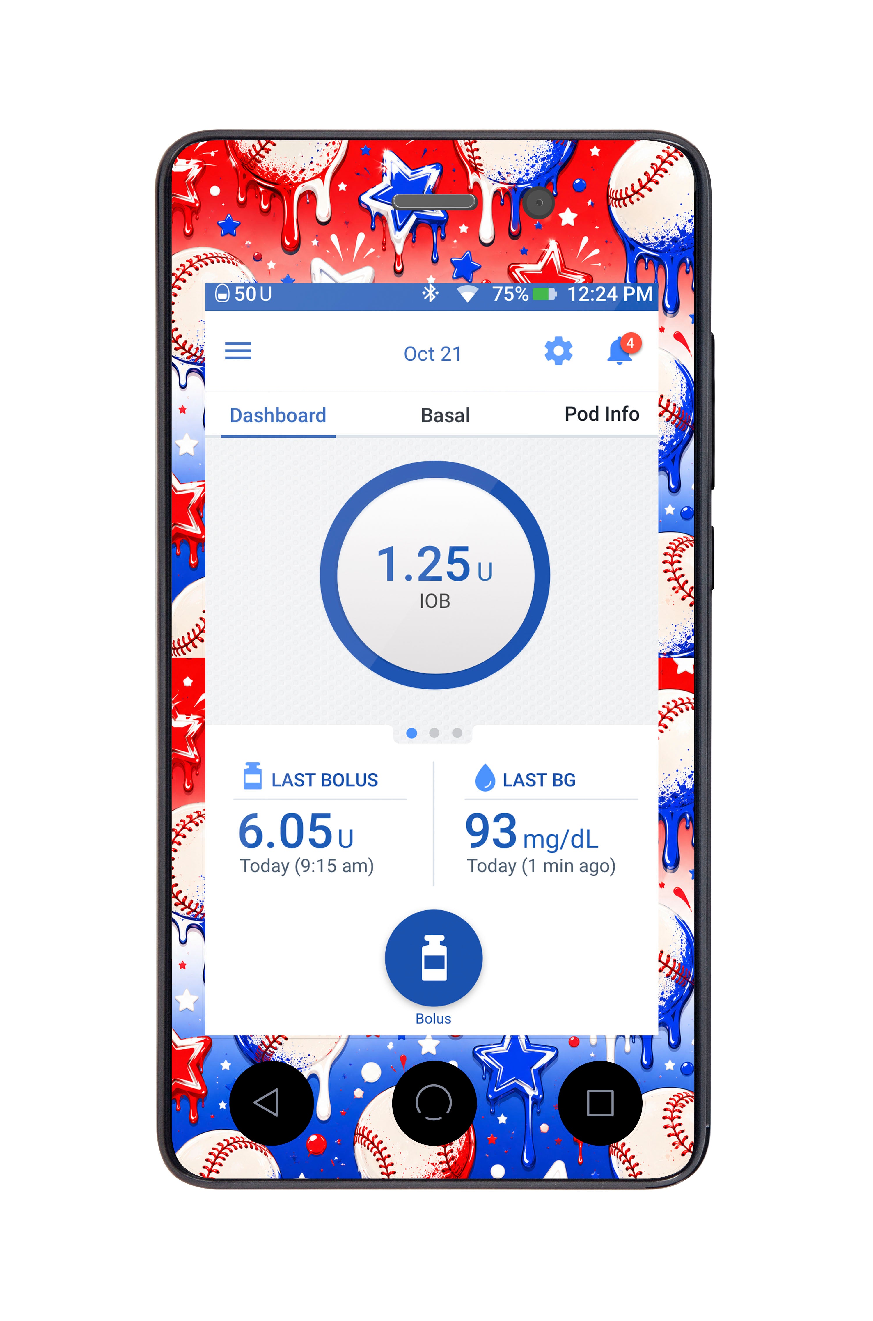 Liberty League Sticker for Omnipod DASH® PDM – Pump Peelz