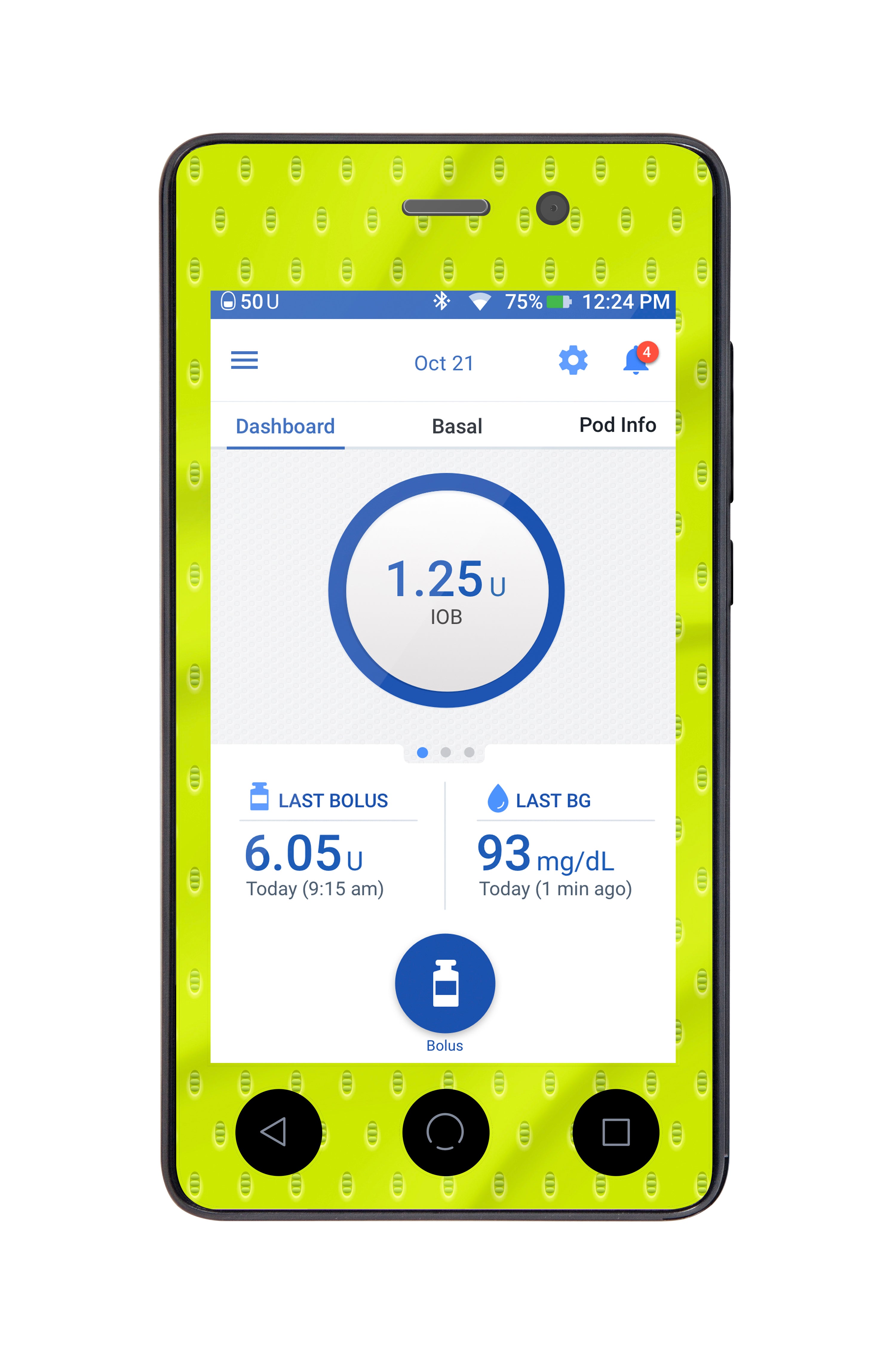 Volt Grip Sticker for Omnipod DASH® PDM – Pump Peelz