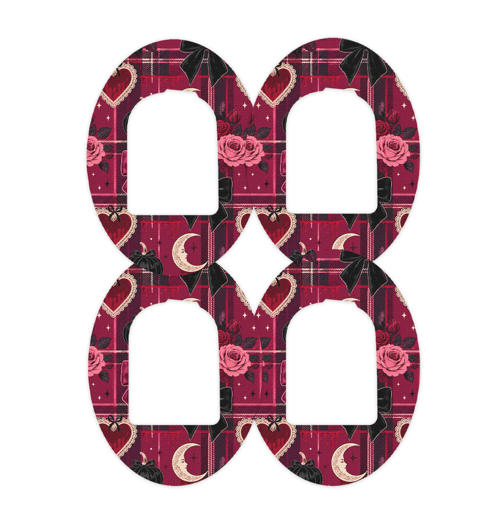 Gothic Sweetheart Plaid Pod Patch Tape - Pump Peelz