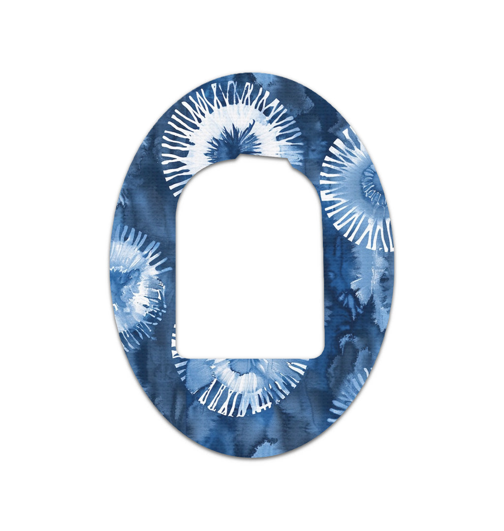 Monochrome Blue Tie Dye Pod Patch Tape - Pump Peelz