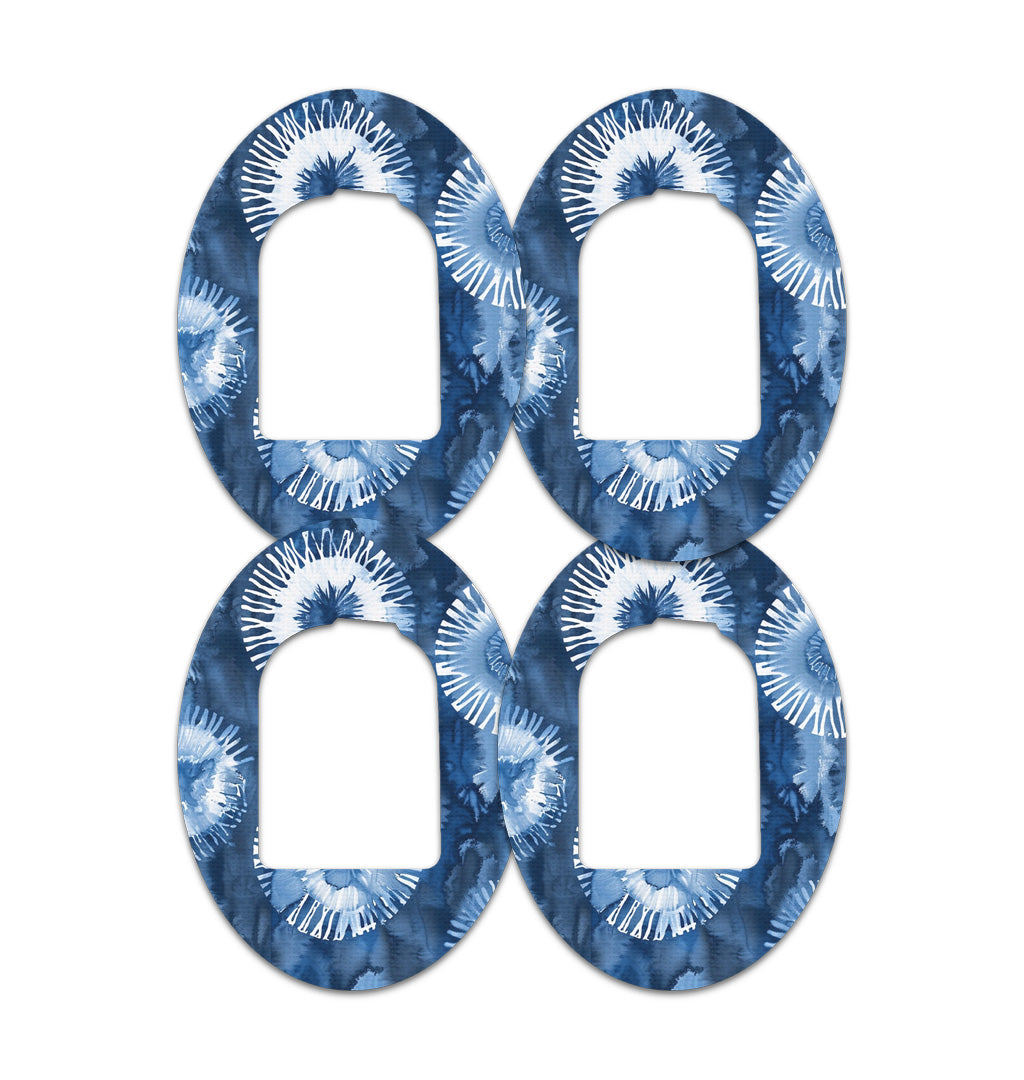 Monochrome Blue Tie Dye Pod Patch Tape - Pump Peelz