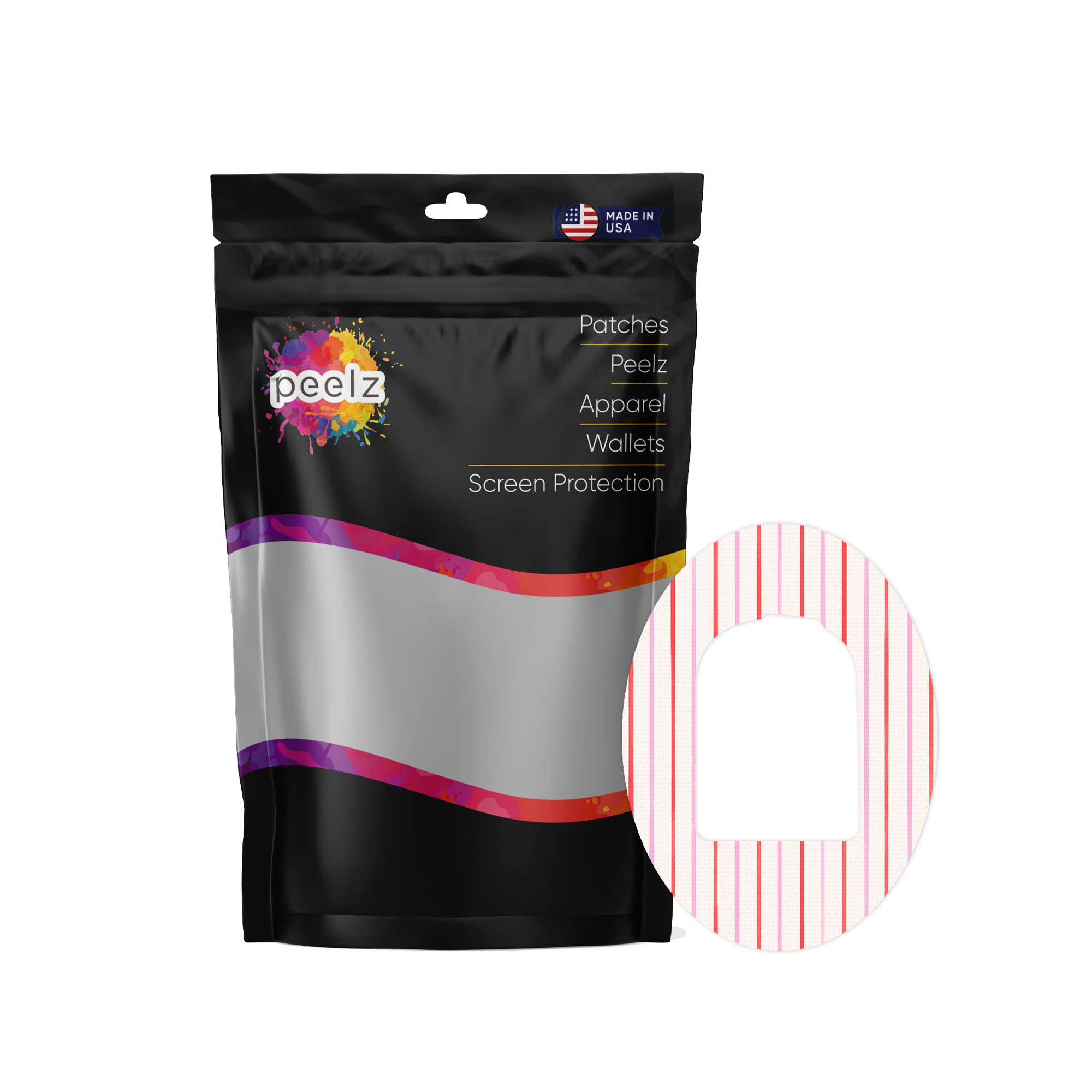 Peppermint Stripes Pod Patch Tape - Pump Peelz