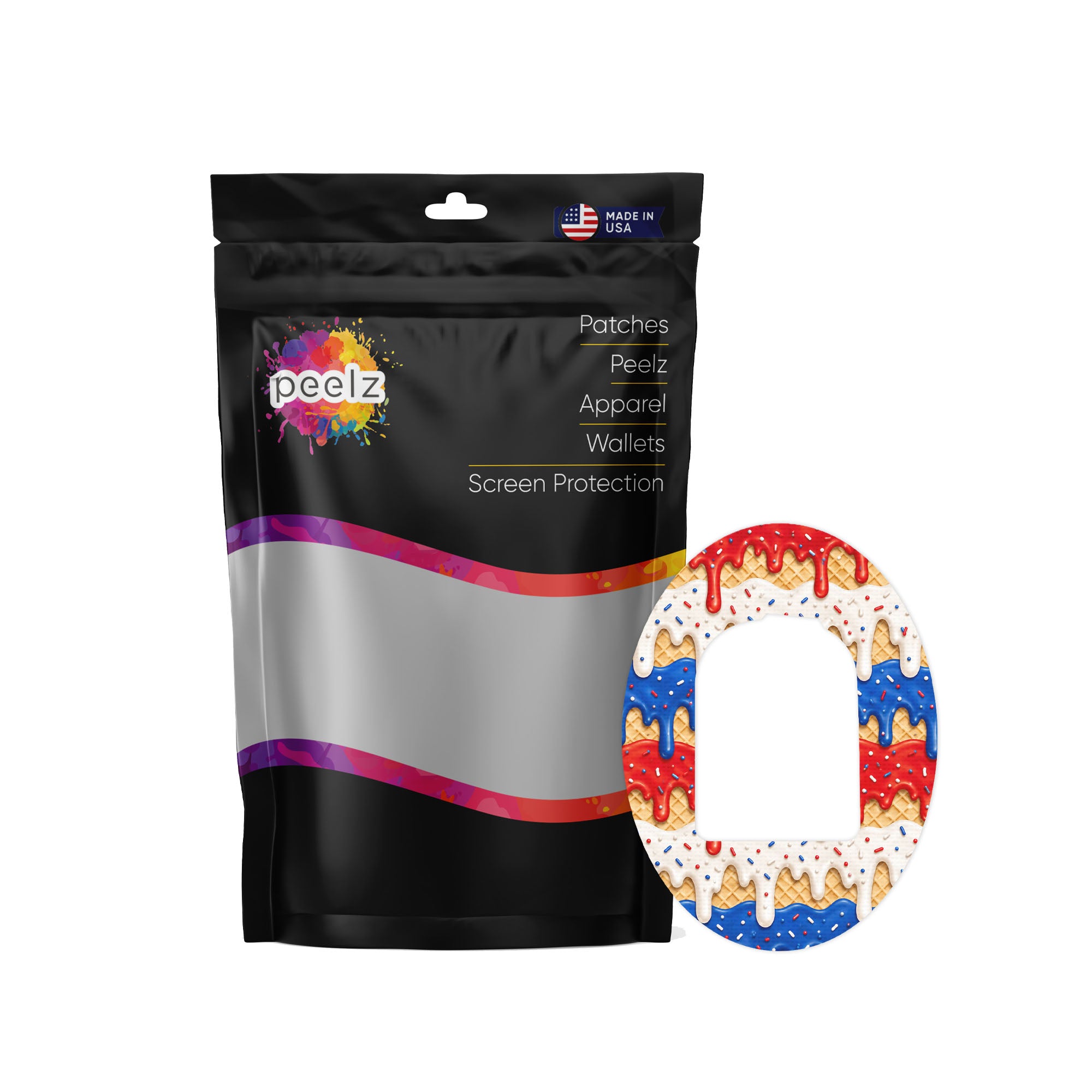 Patriotic Melt Pod Patch Tape - Pump Peelz
