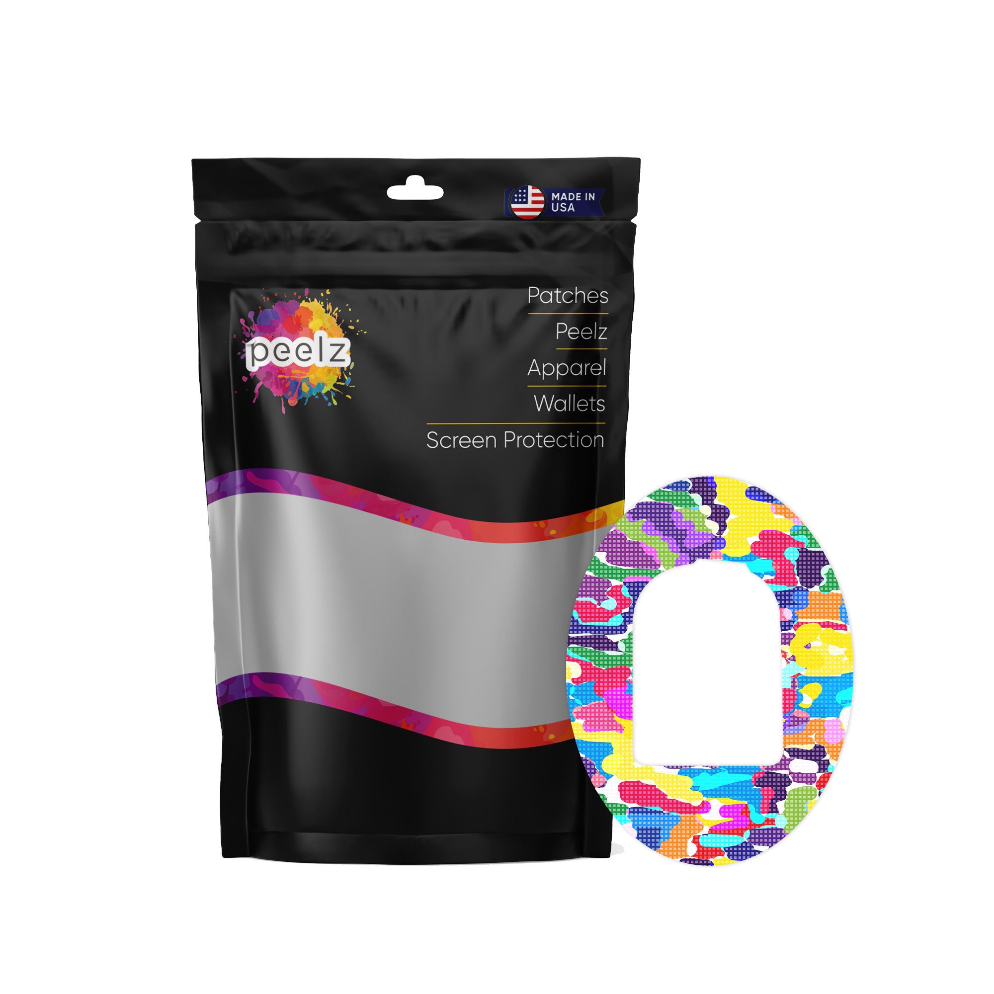 Pixel Splash Camo Pod Patch Tape - Pump Peelz