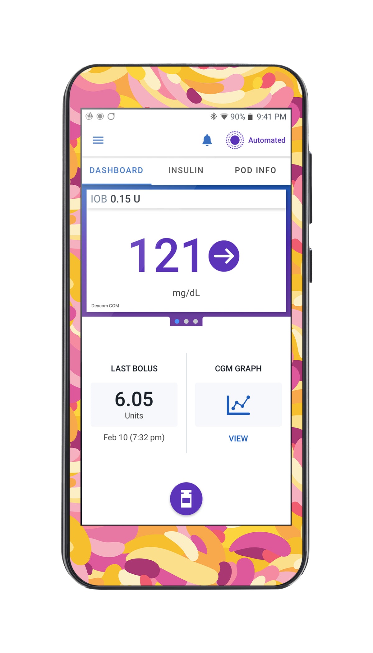 Jelly Swirl Sticker for Omnipod ® 5 Controller – Pump Peelz