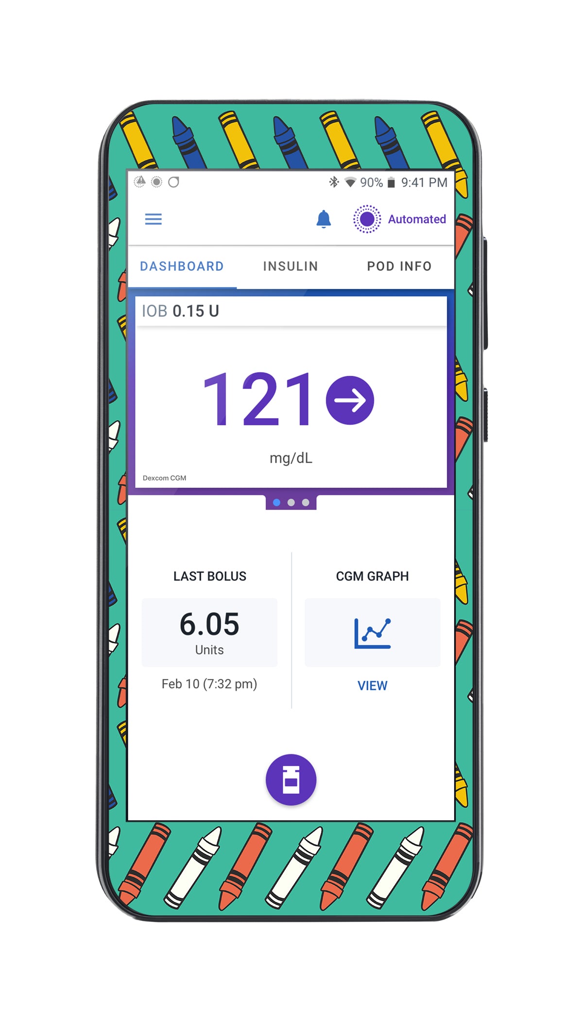 Crayon Pop Sticker for Omnipod® 5 Controller – Pump Peelz