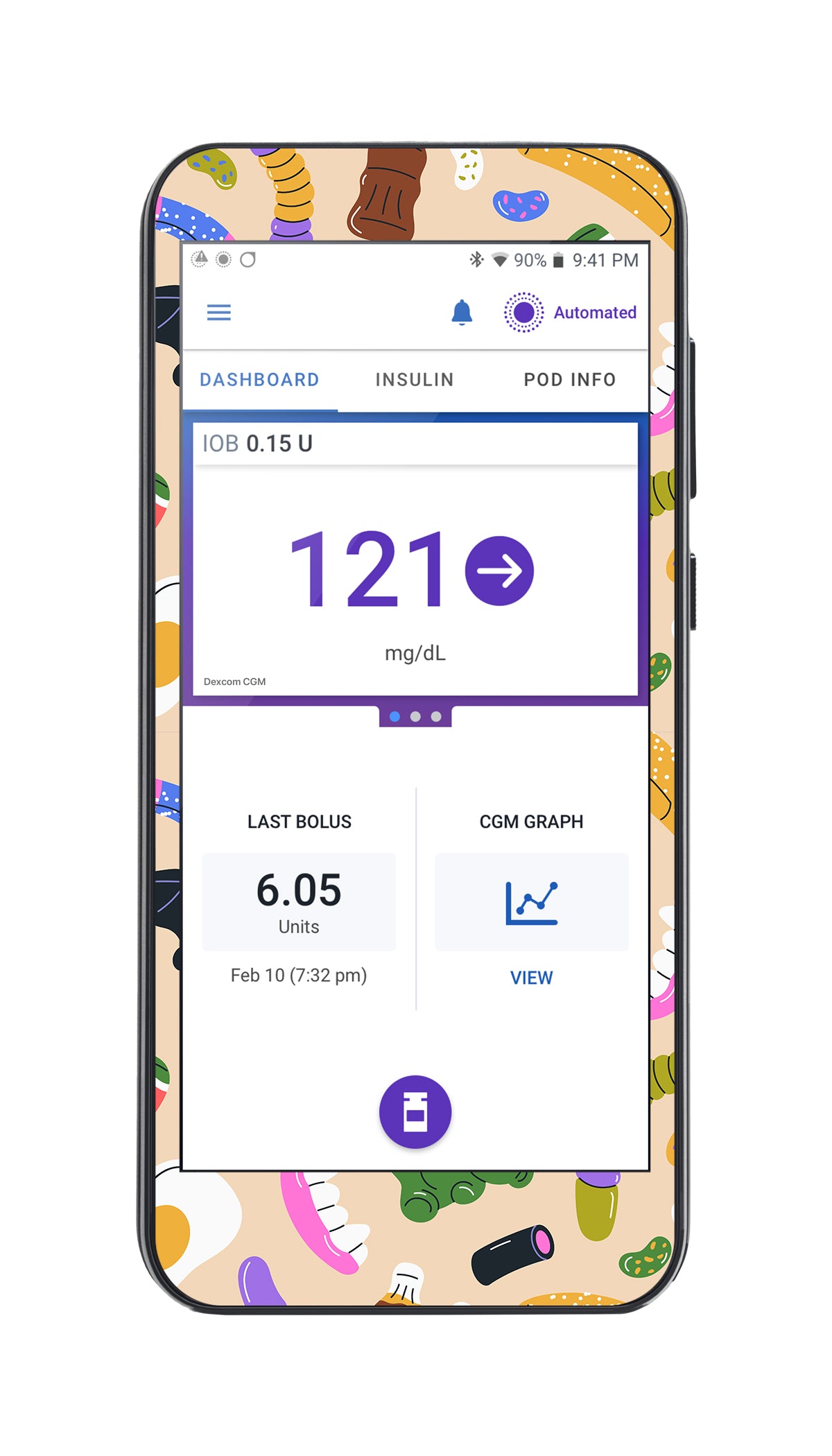 Candy Chaos Sticker for Omnipod® 5 Controller – Pump Peelz