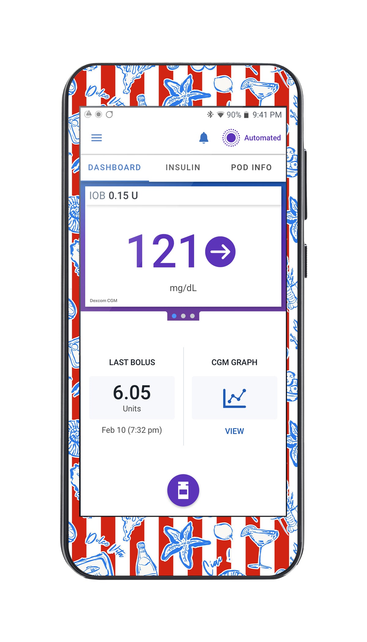 Spritz Parade Sticker for Omnipod® 5 Controller – Pump Peelz