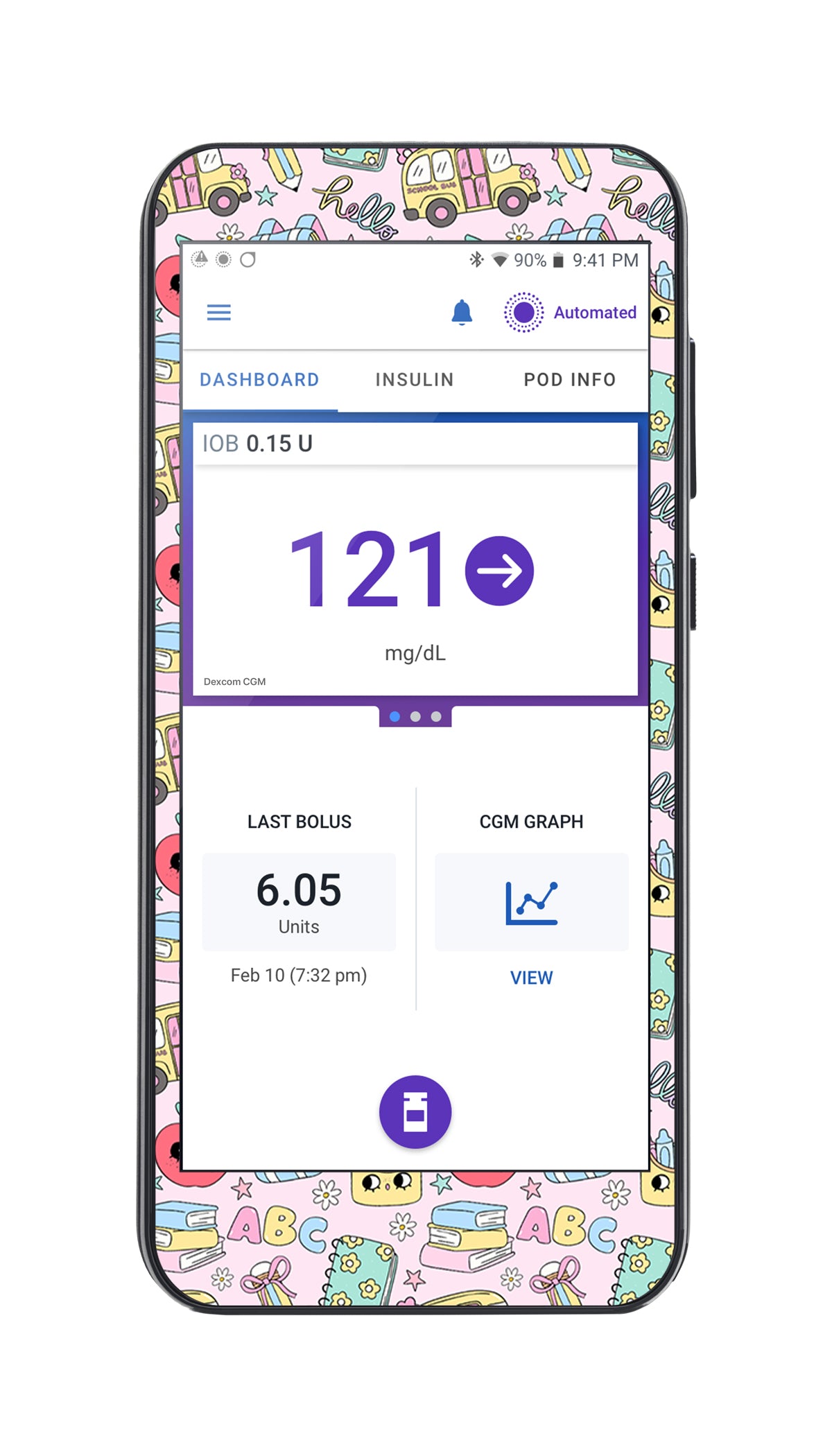 Tiny Scholar Sticker for Omnipod® 5 Controller – Pump Peelz