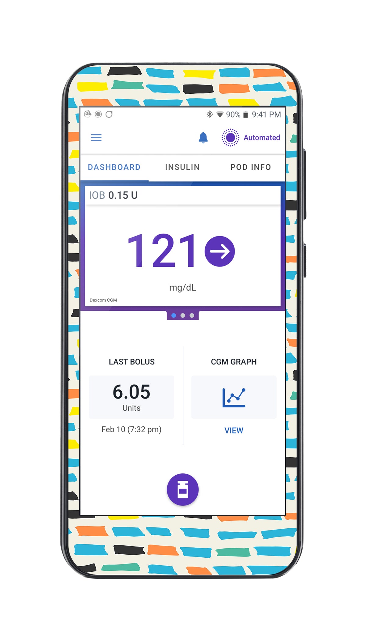 Colorful Sticks Sticker for Omnipod ® 5 Controller – Pump Peelz