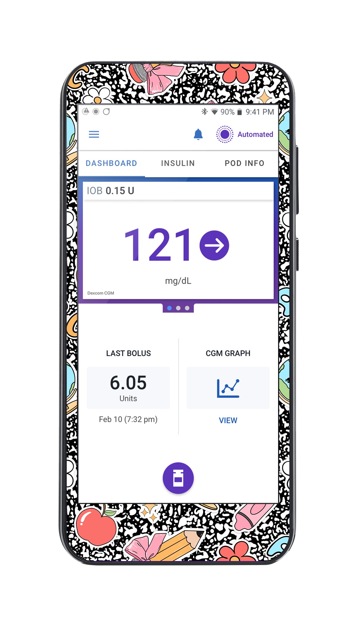 Cute Class Sticker for Omnipod® 5 Controller – Pump Peelz